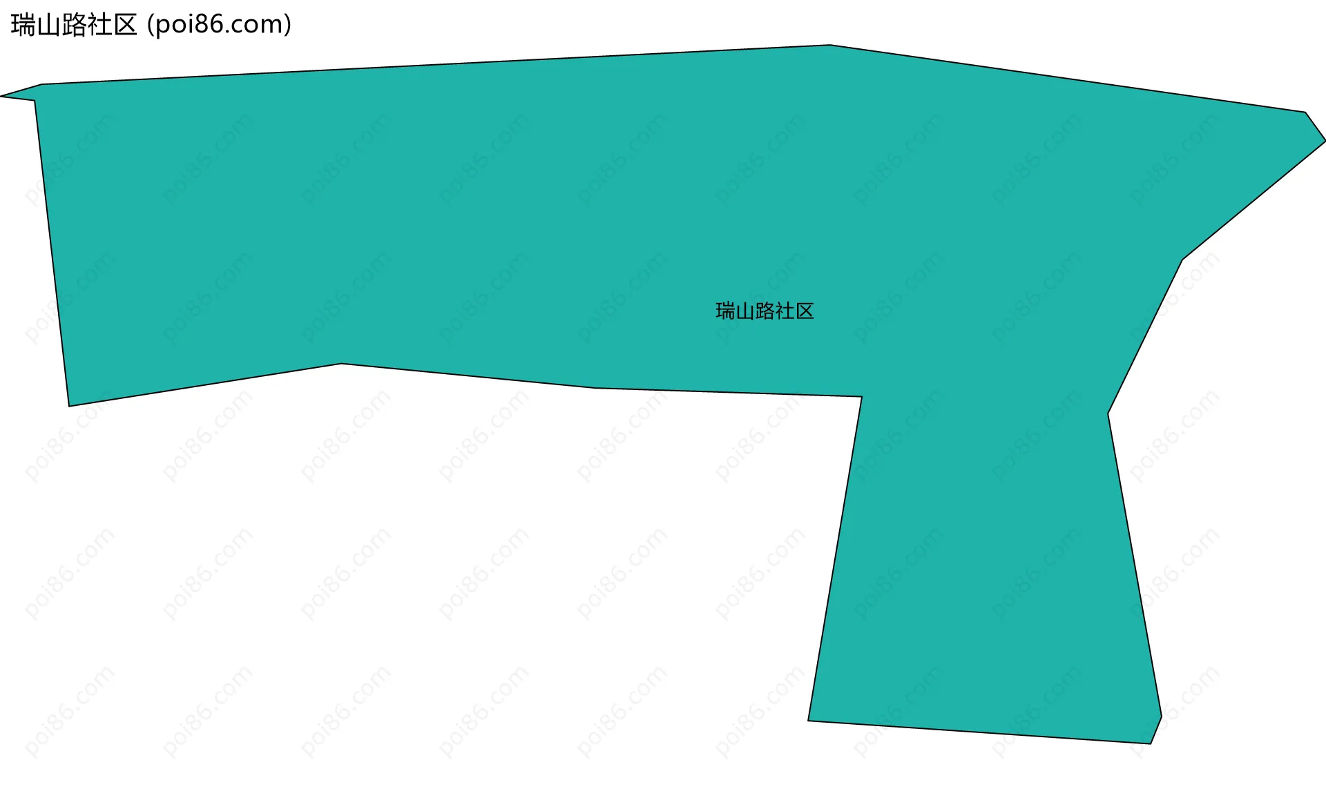 瑞山路社区边界地图