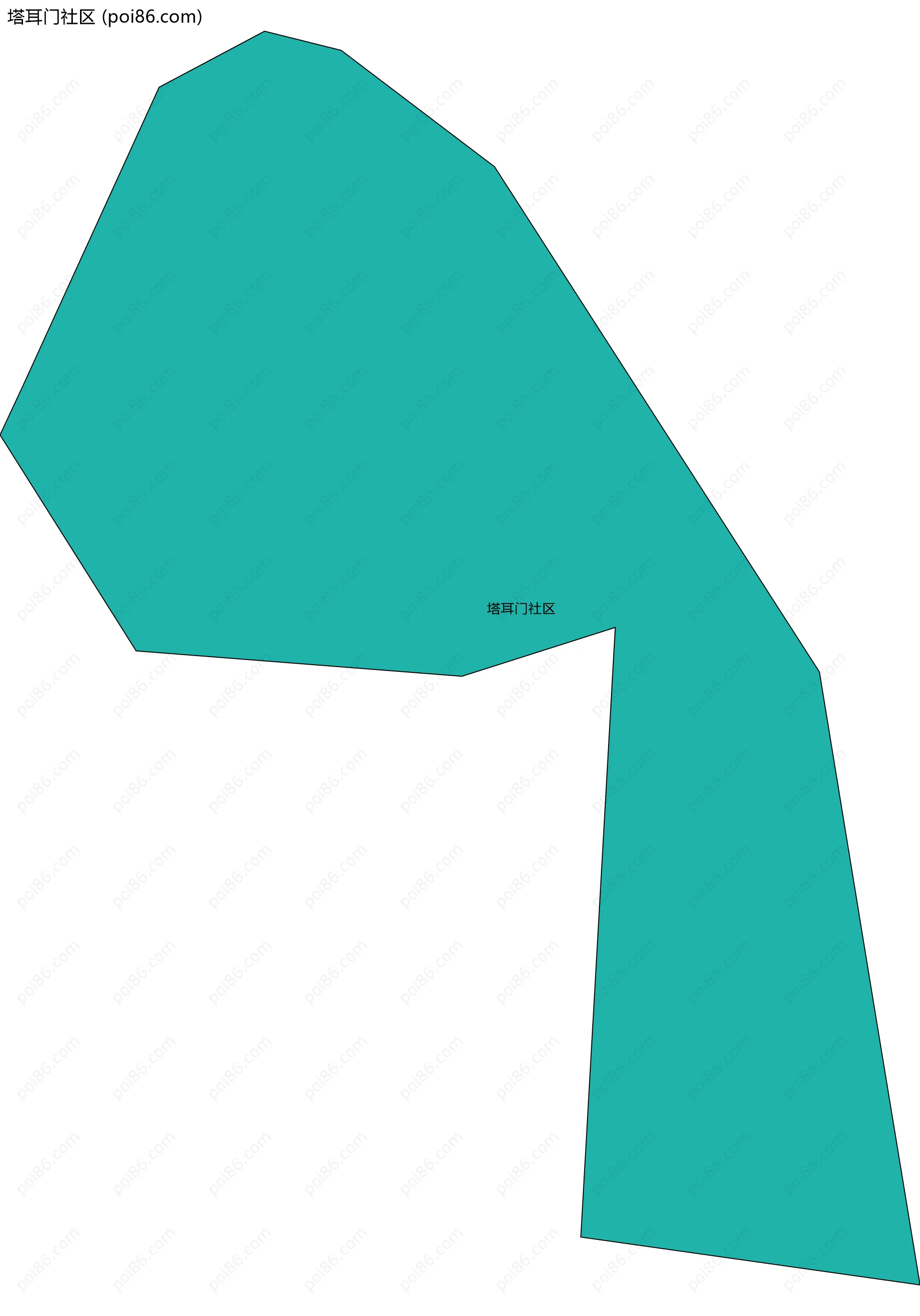 塔耳门社区边界地图