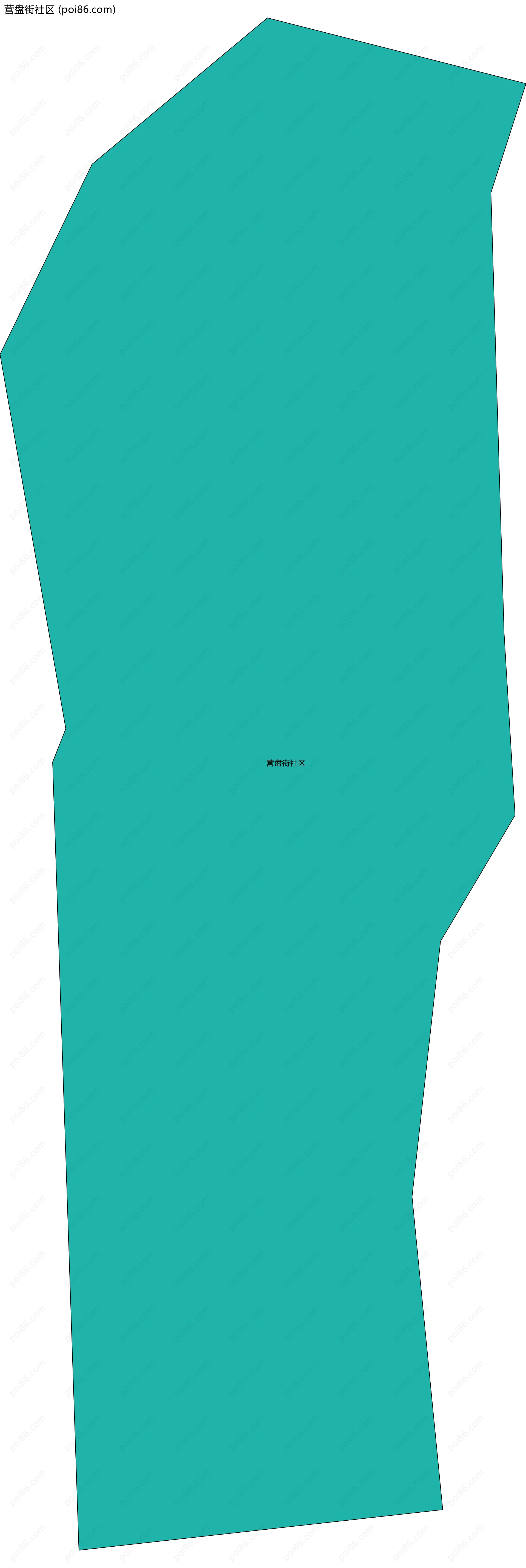 营盘街社区边界地图