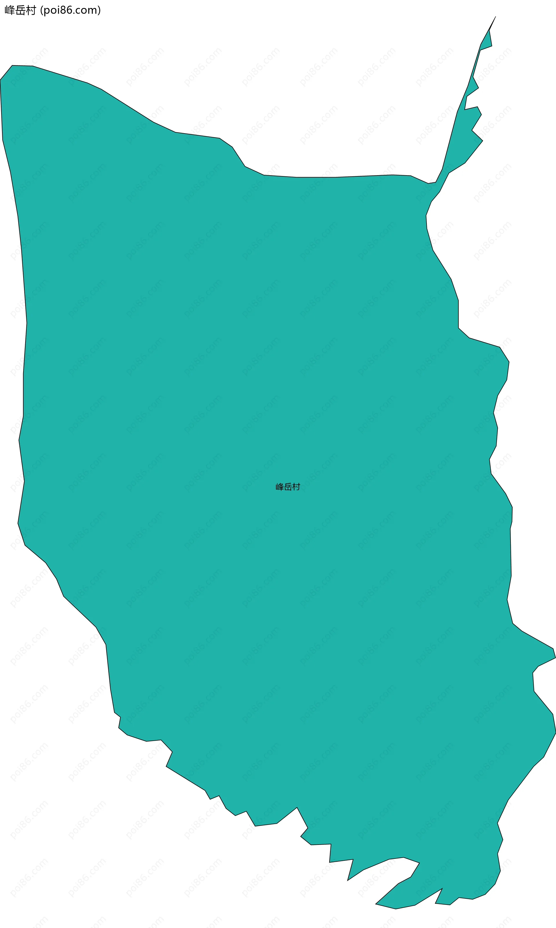 峰岳村边界地图