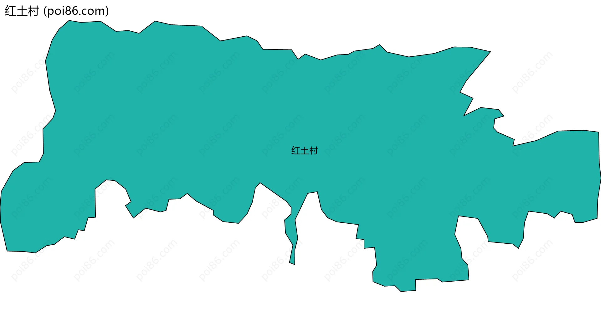 红土村边界地图