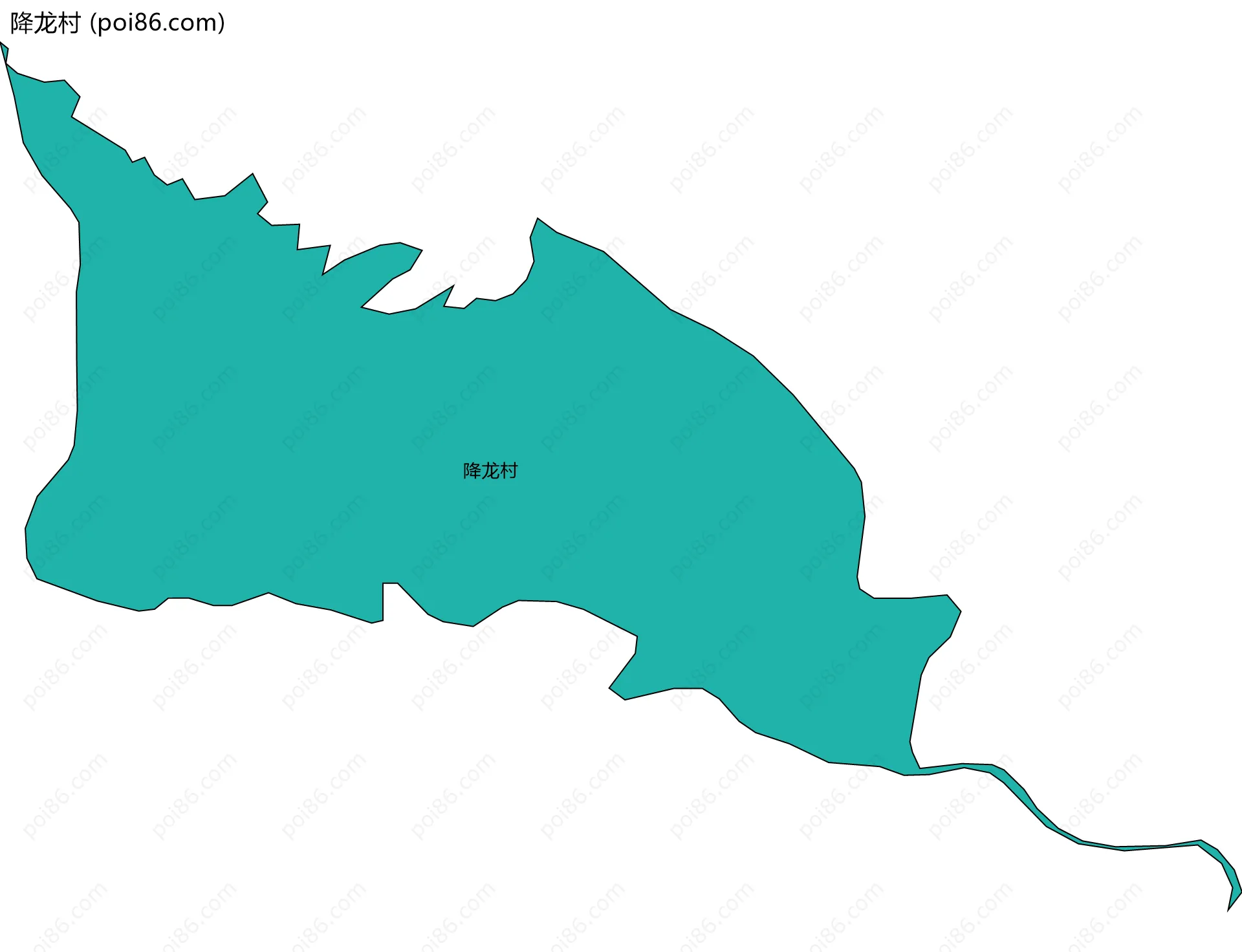 降龙村边界地图