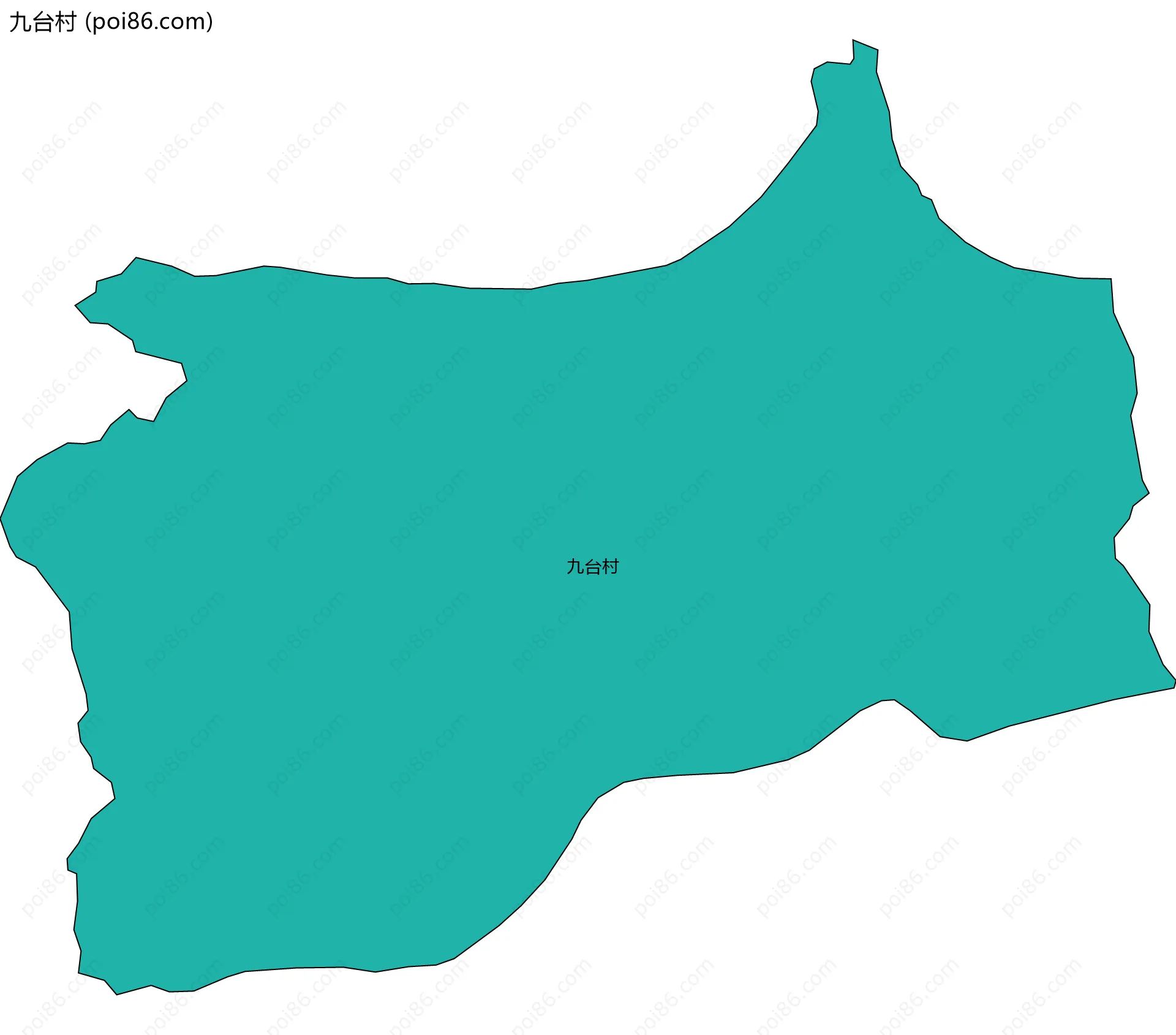 九台村边界地图