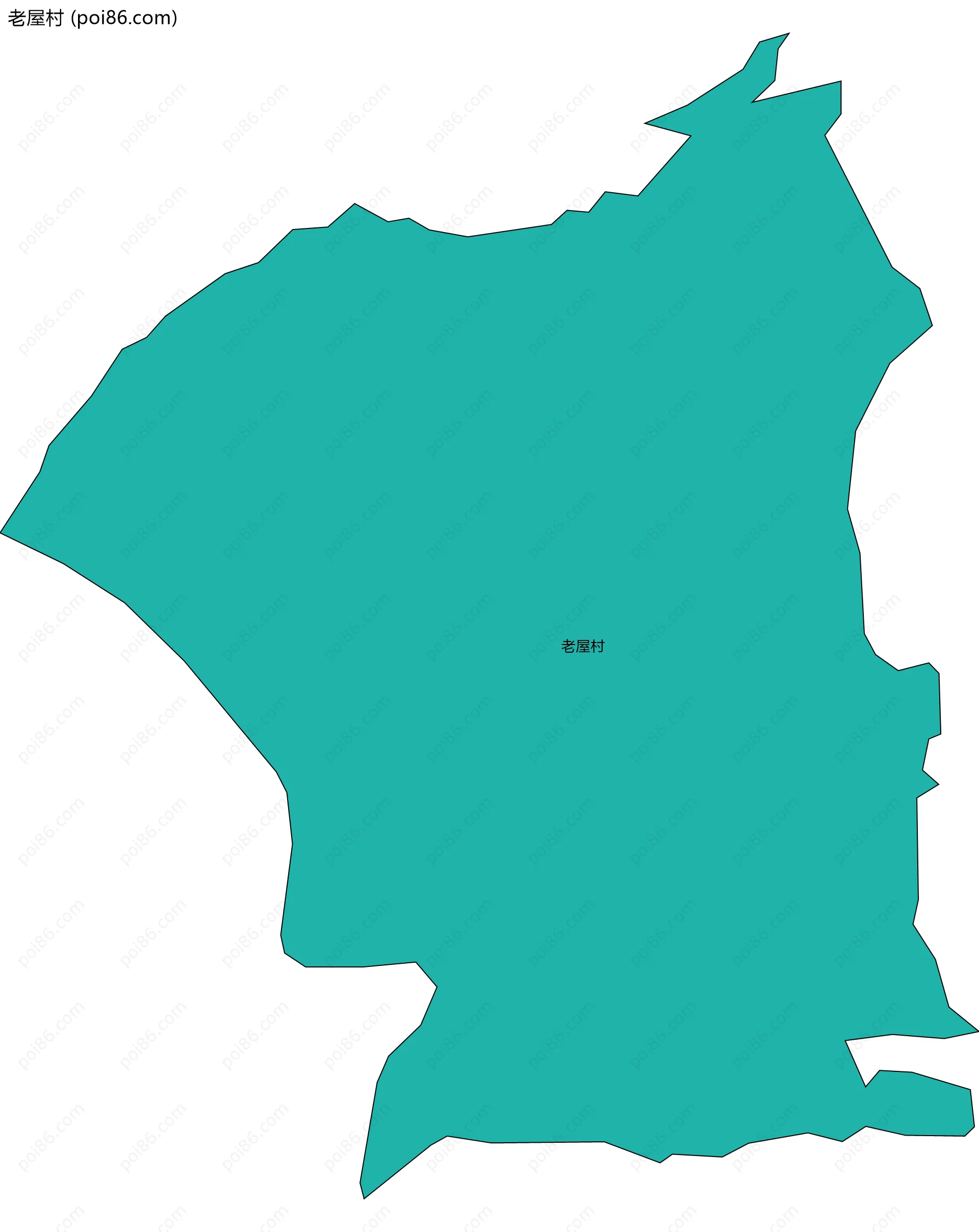 老屋村边界地图