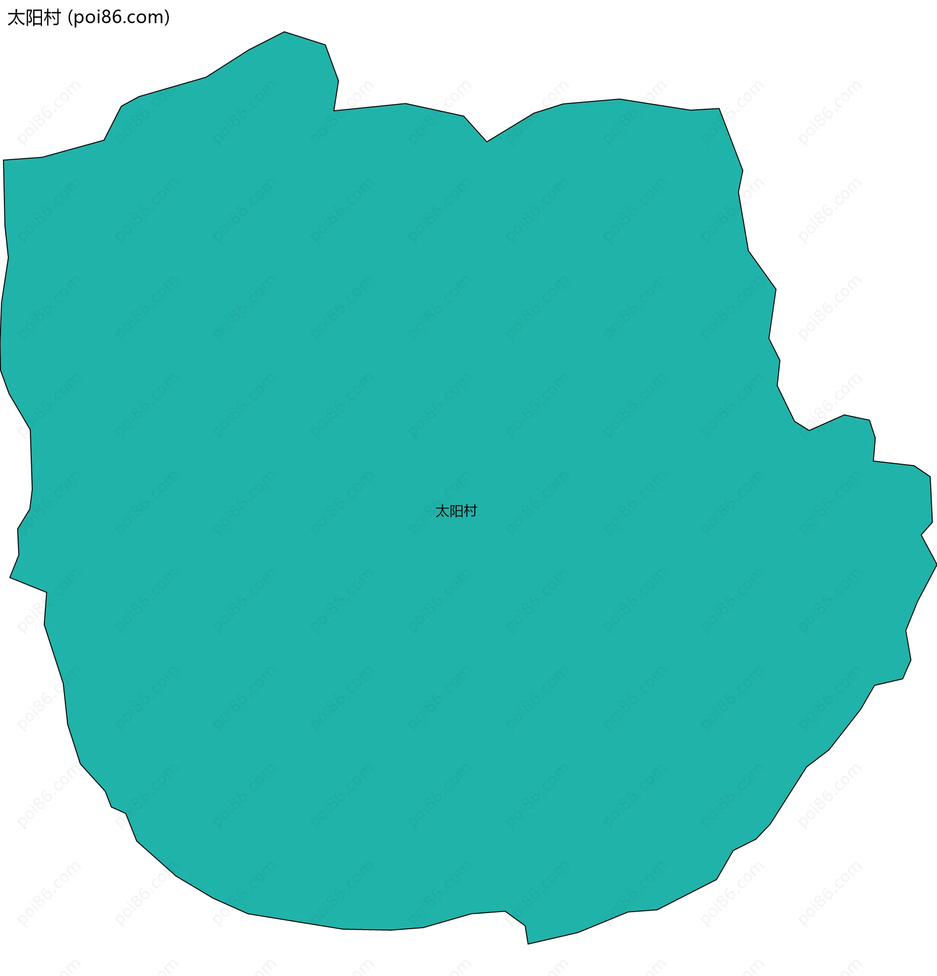 太阳村边界地图