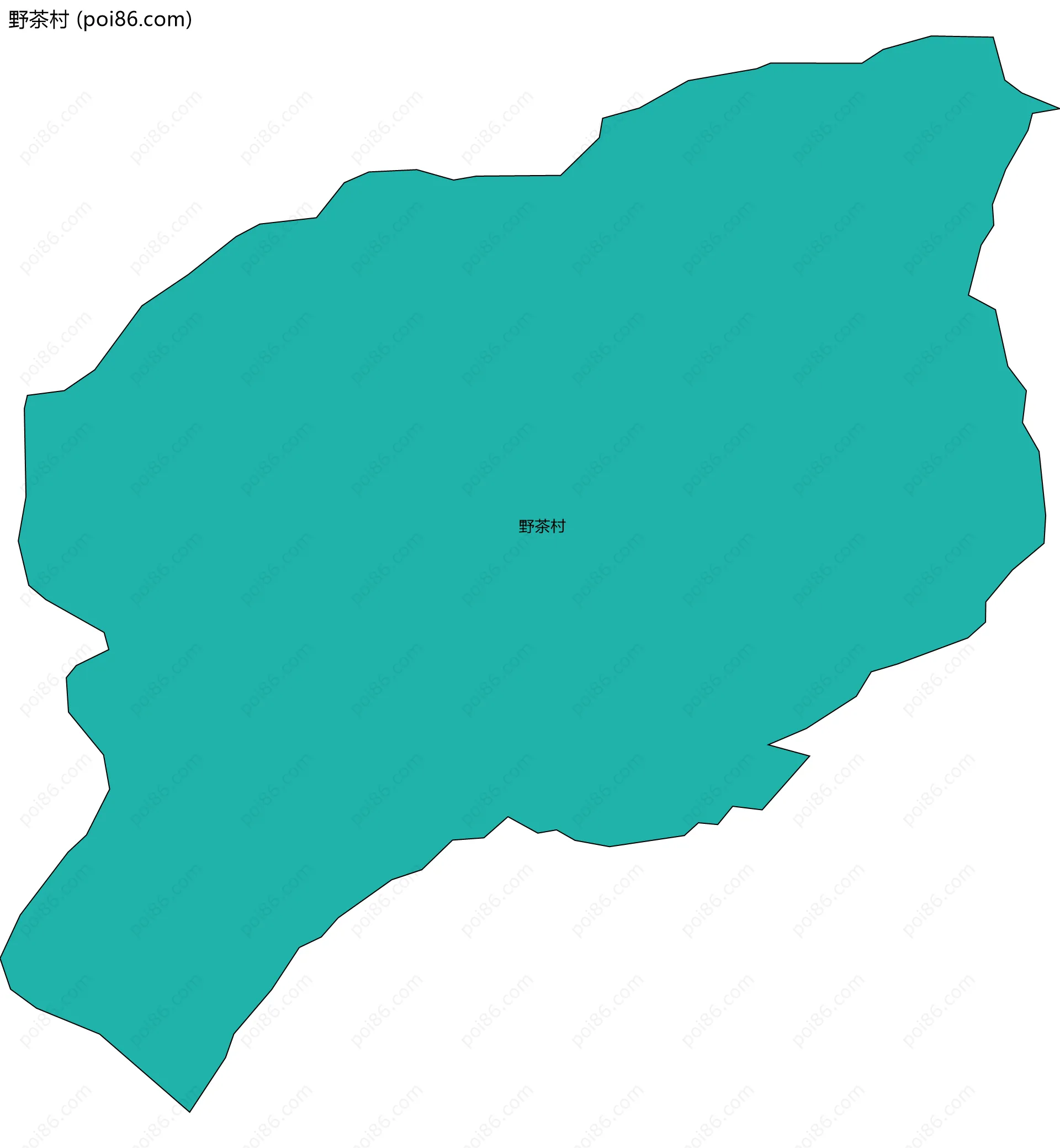 野茶村边界地图
