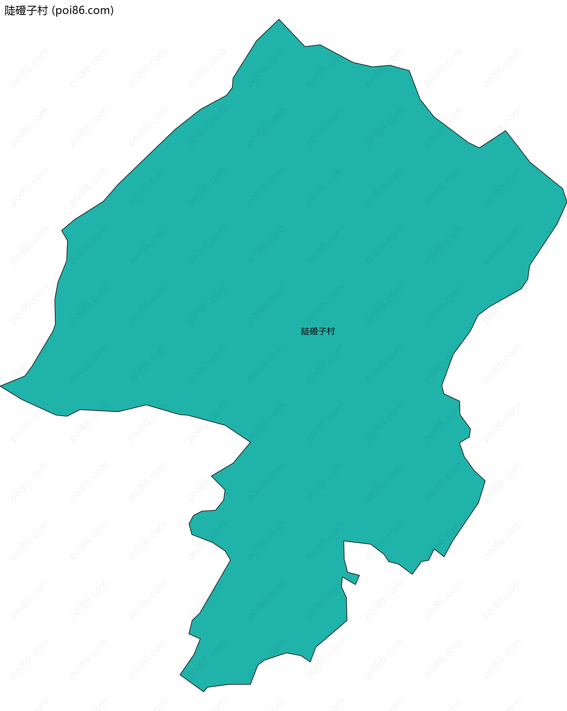 陡磴子村边界地图