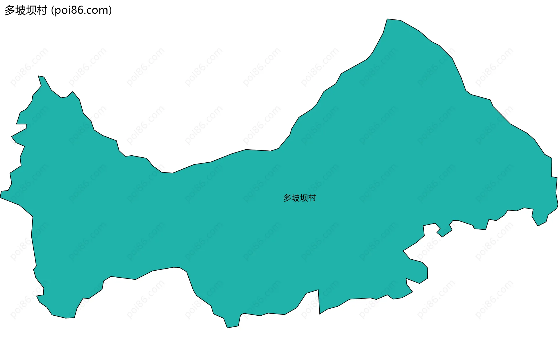 多坡坝村边界地图