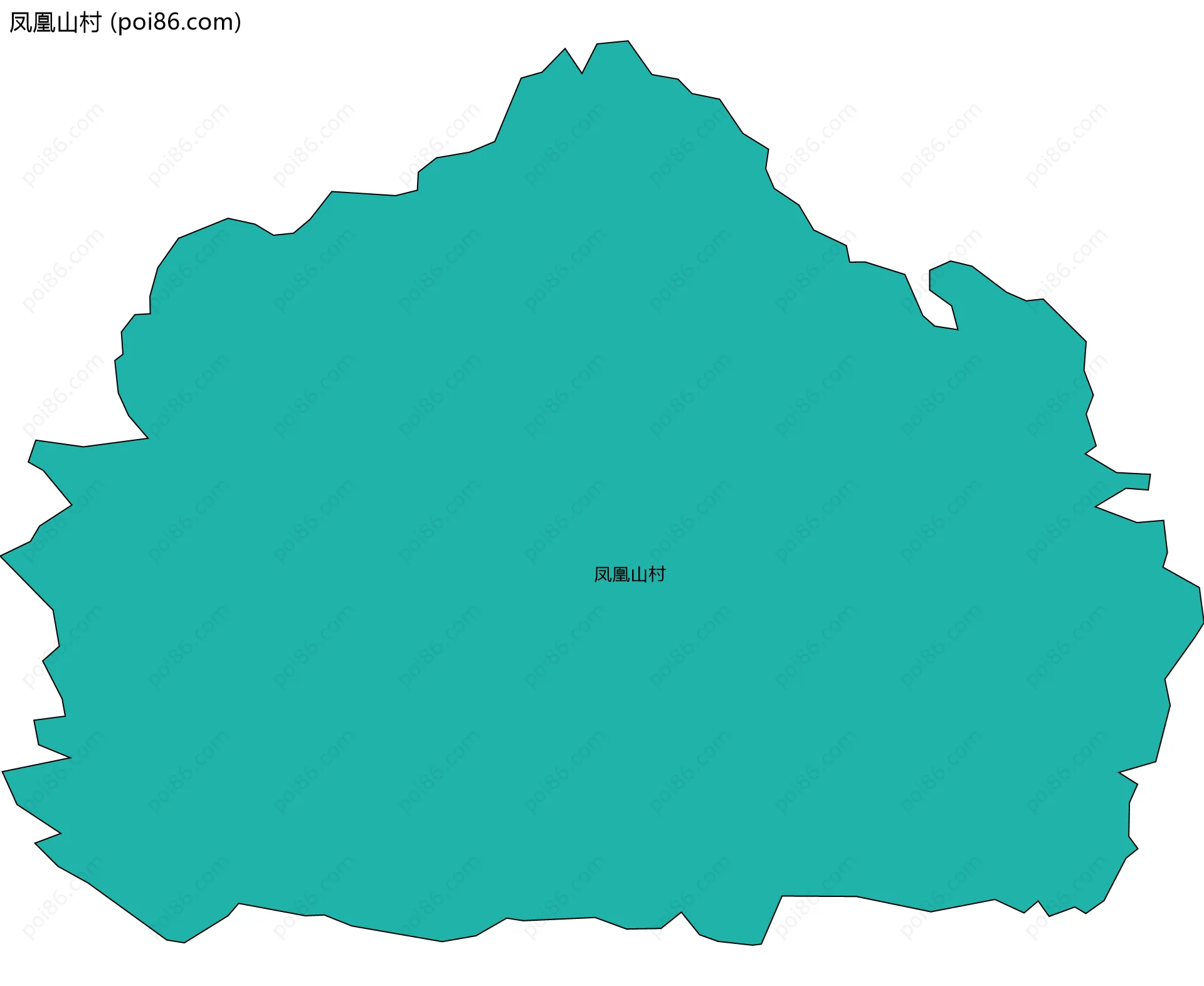 凤凰山村边界地图