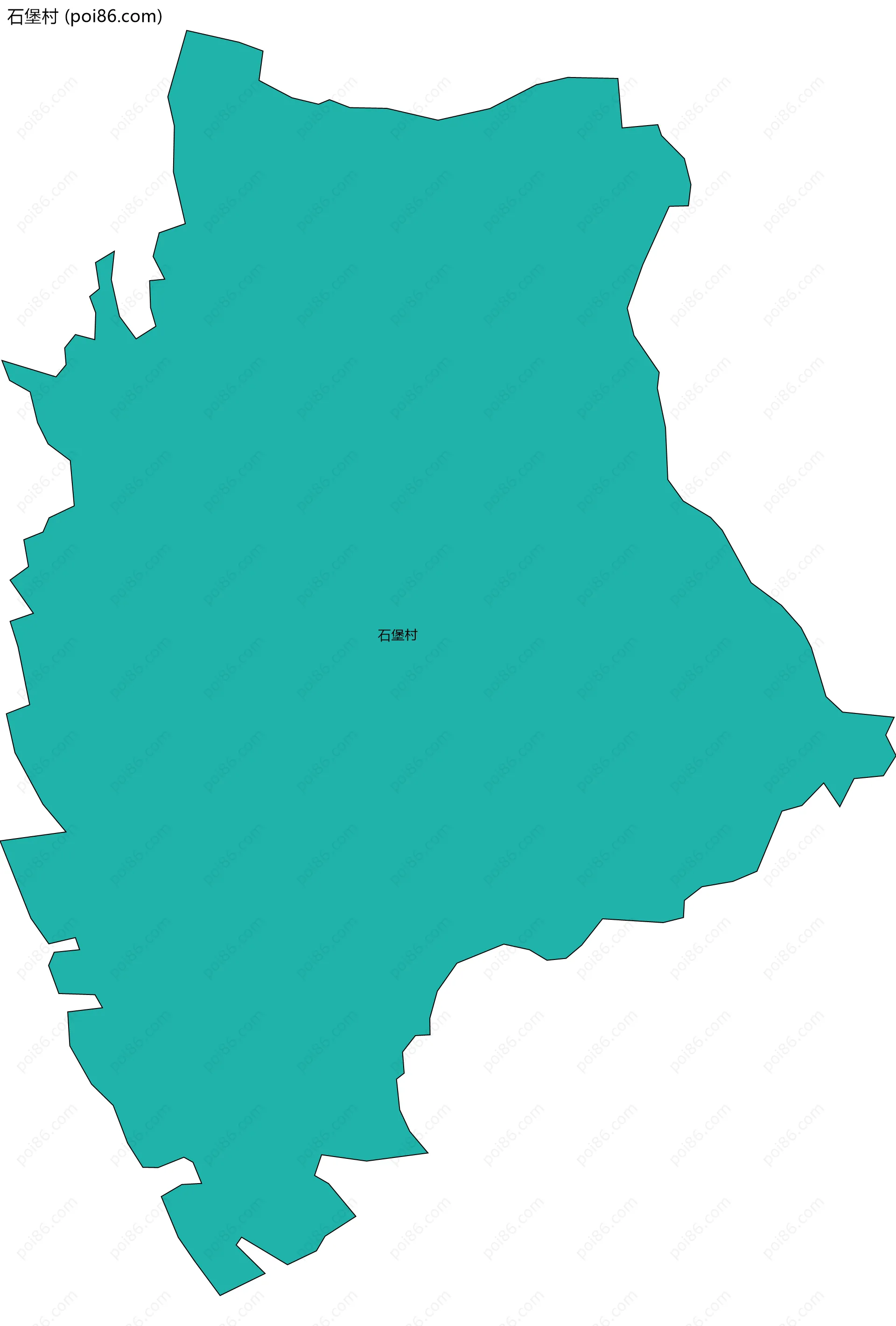 石堡村边界地图