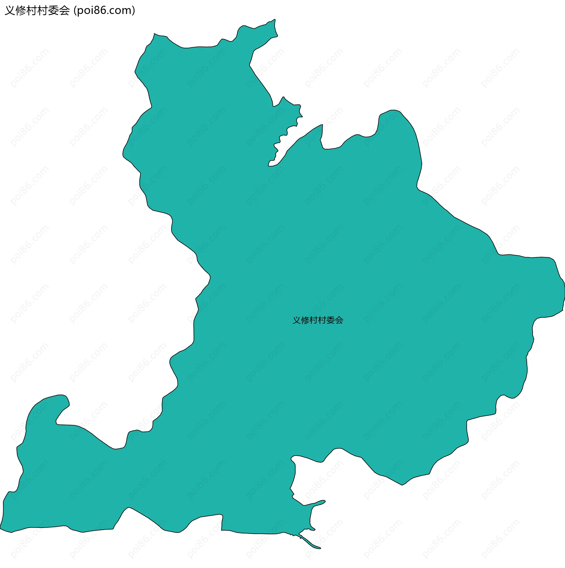 义修村村委会边界地图