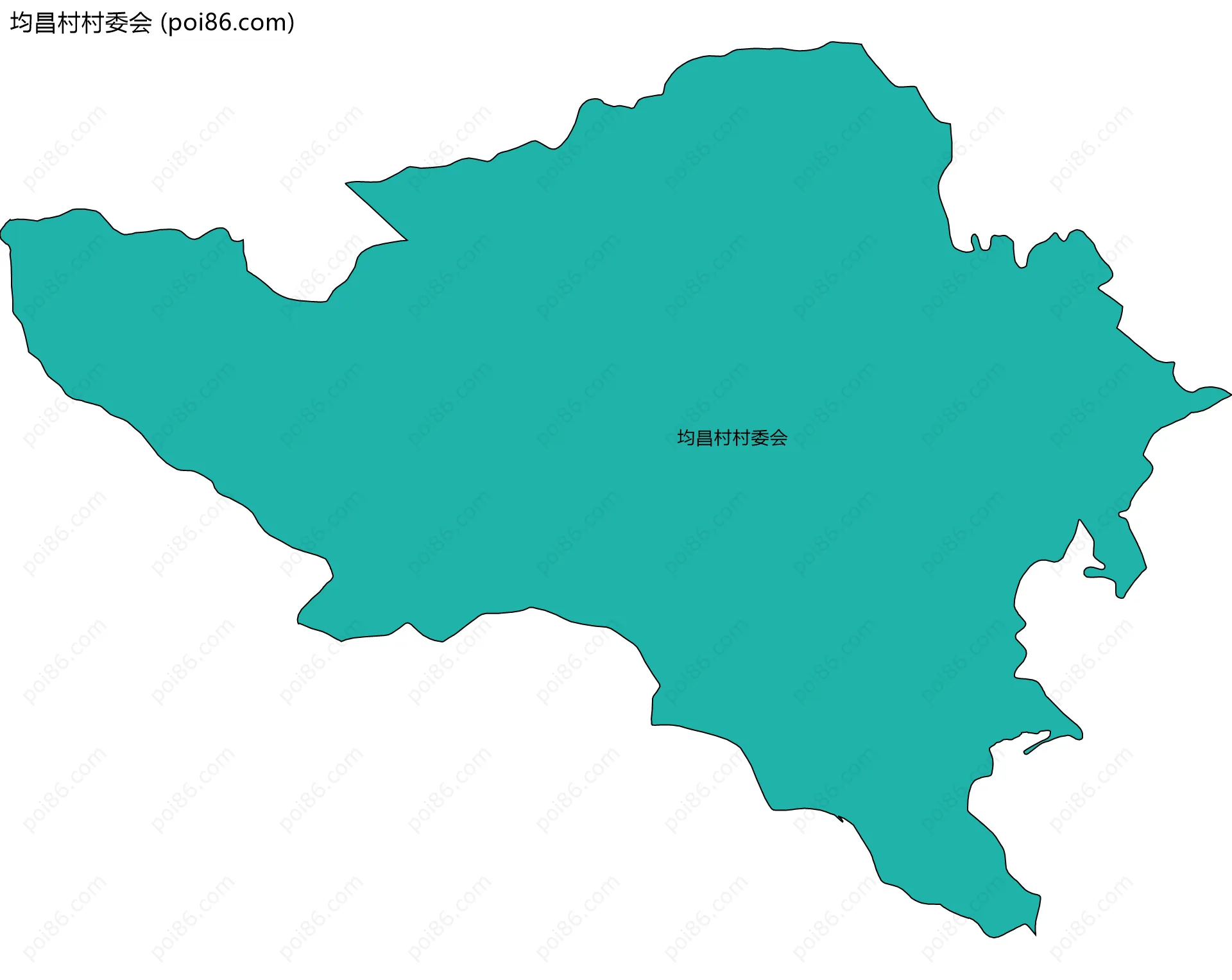 均昌村村委会边界地图