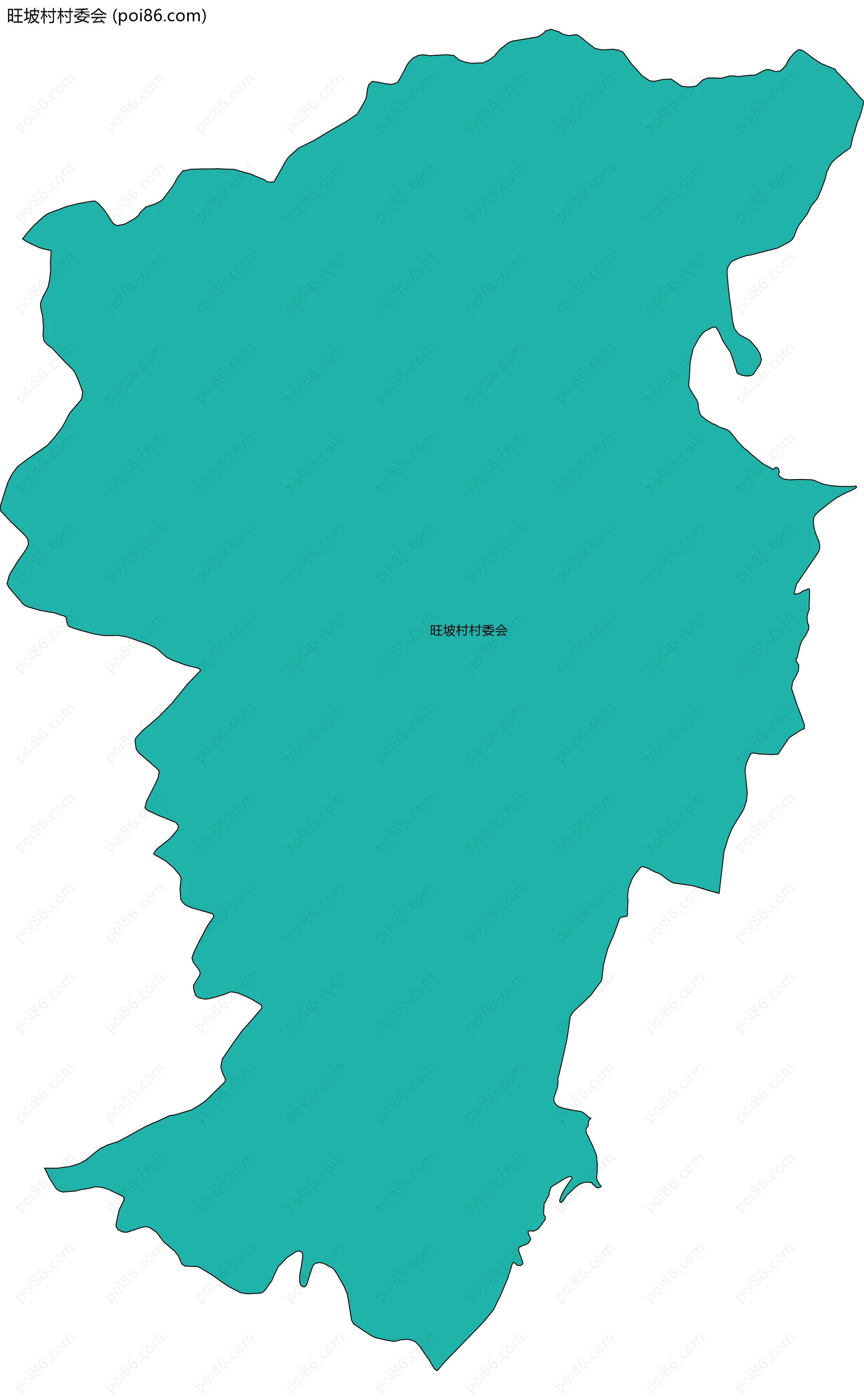 旺坡村村委会边界地图