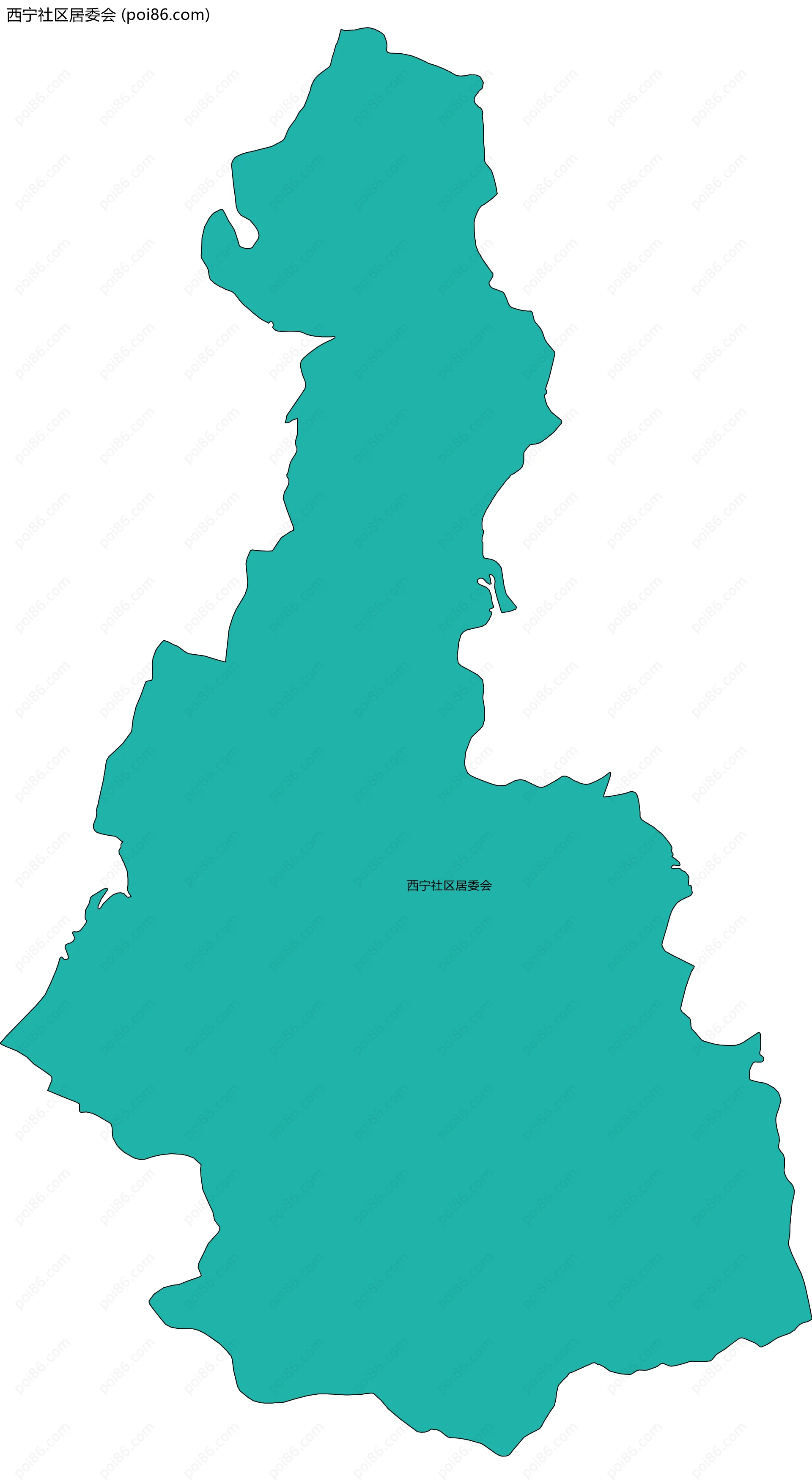 西宁社区居委会边界地图