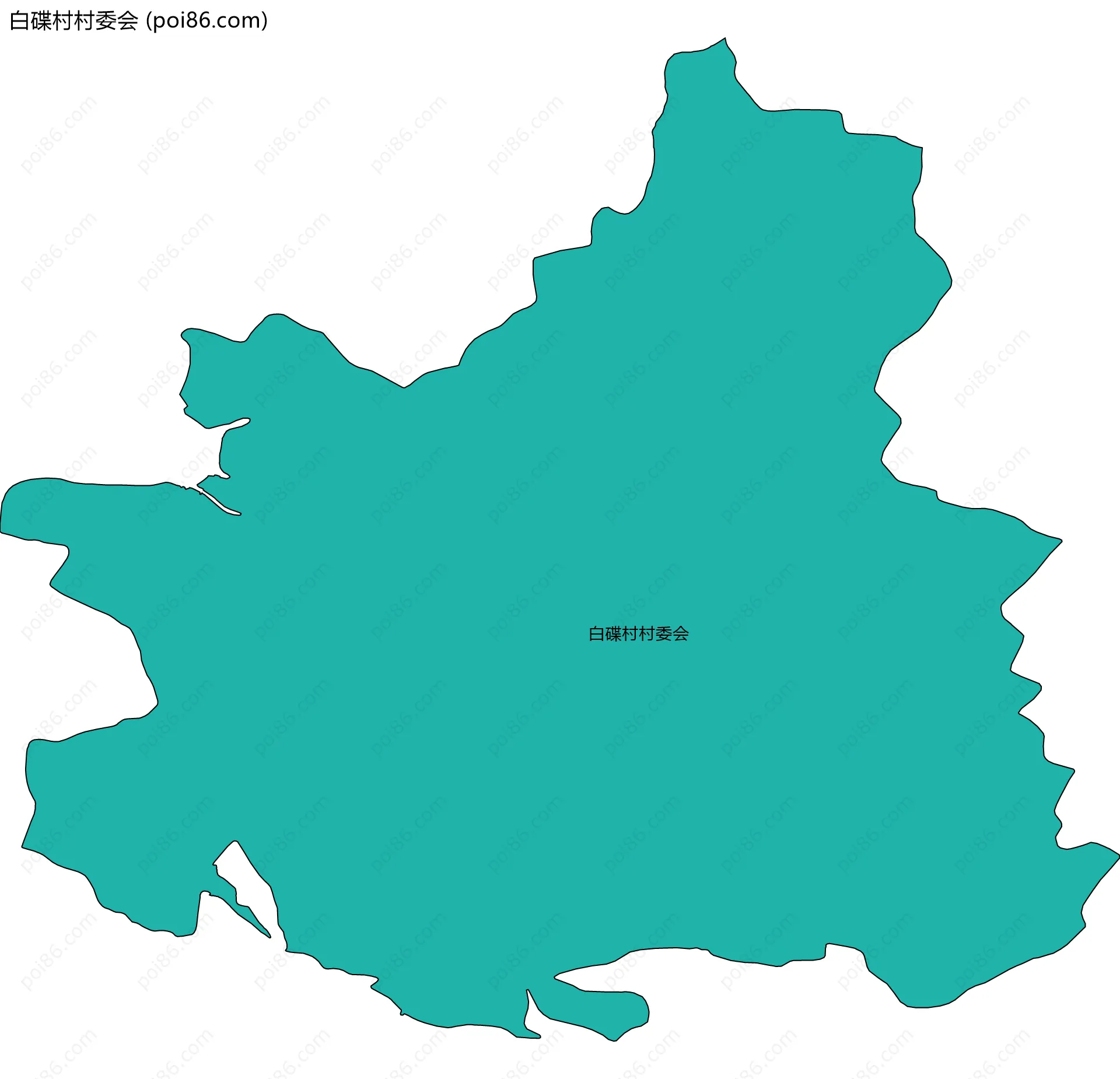 白碟村村委会边界地图