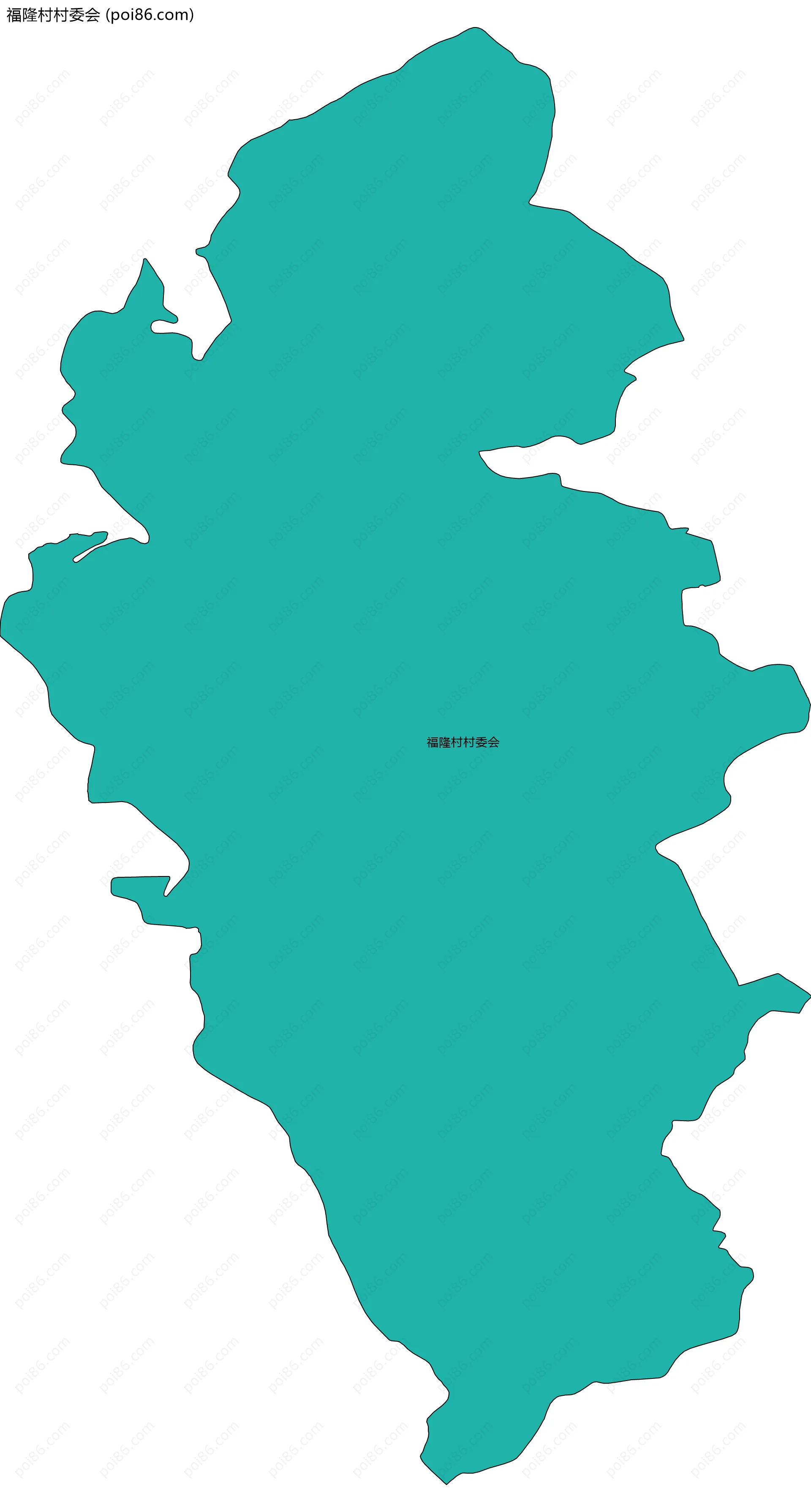 福隆村村委会边界地图