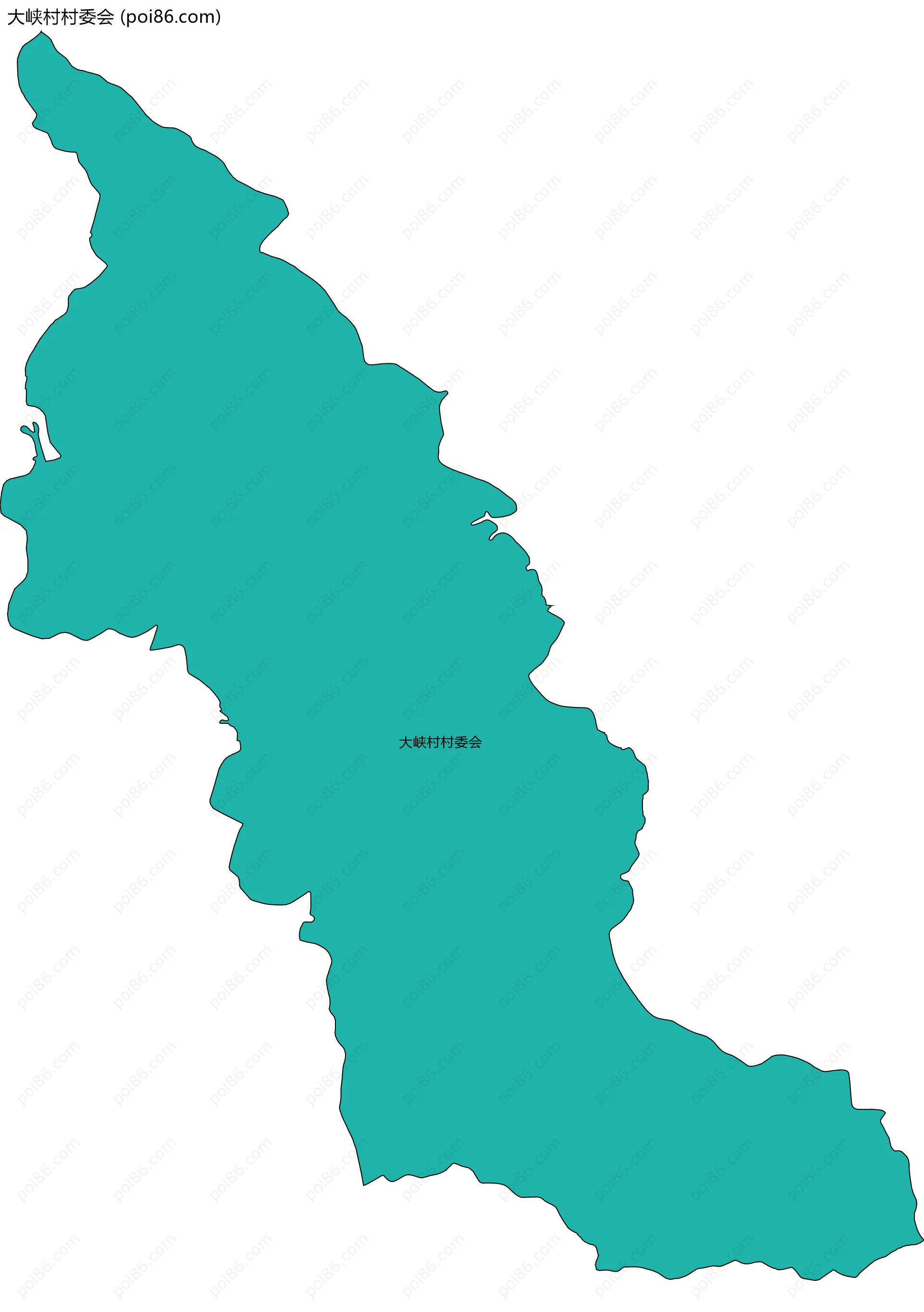 大峡村村委会边界地图