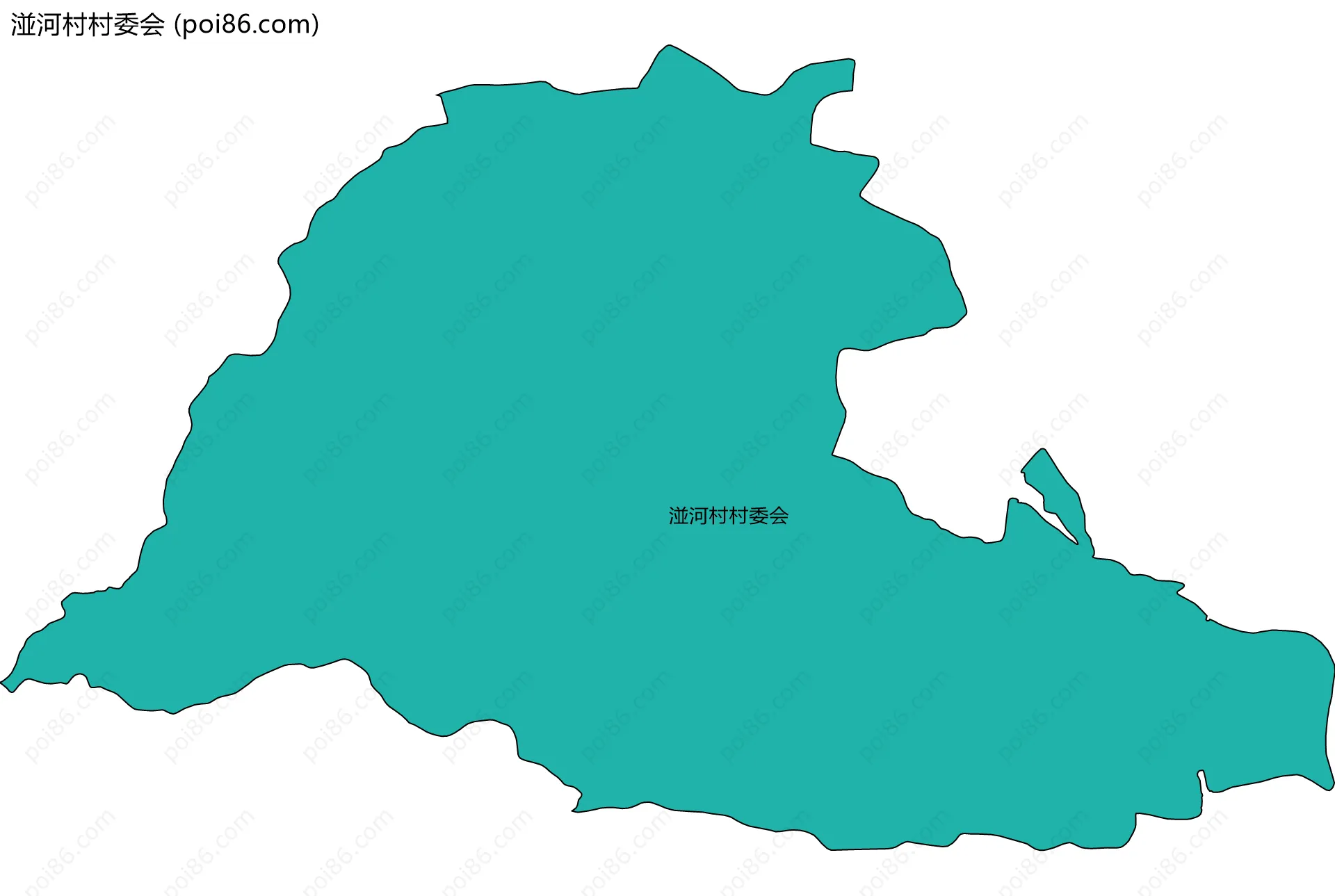 湴河村村委会边界地图