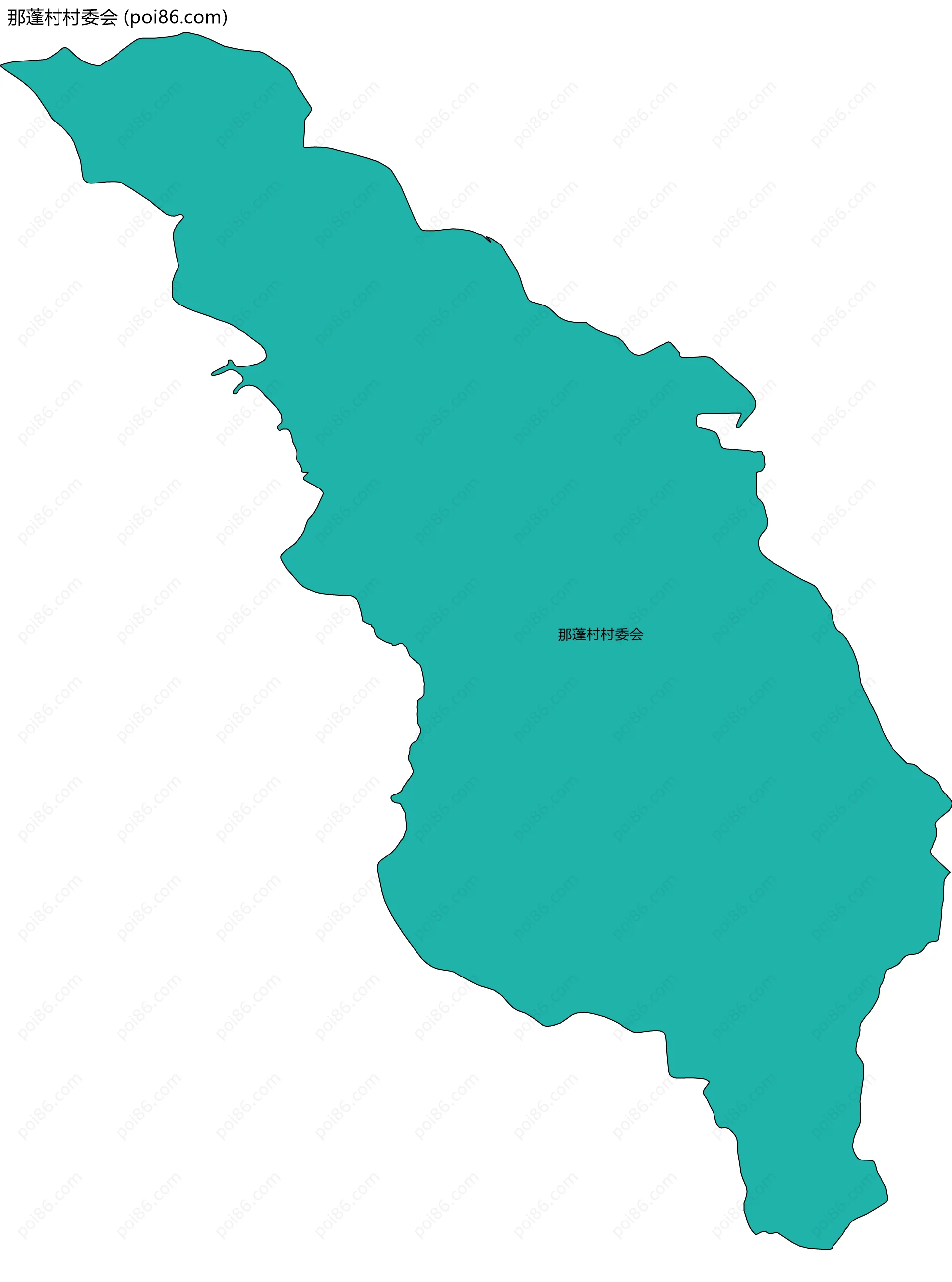 那蓬村村委会边界地图