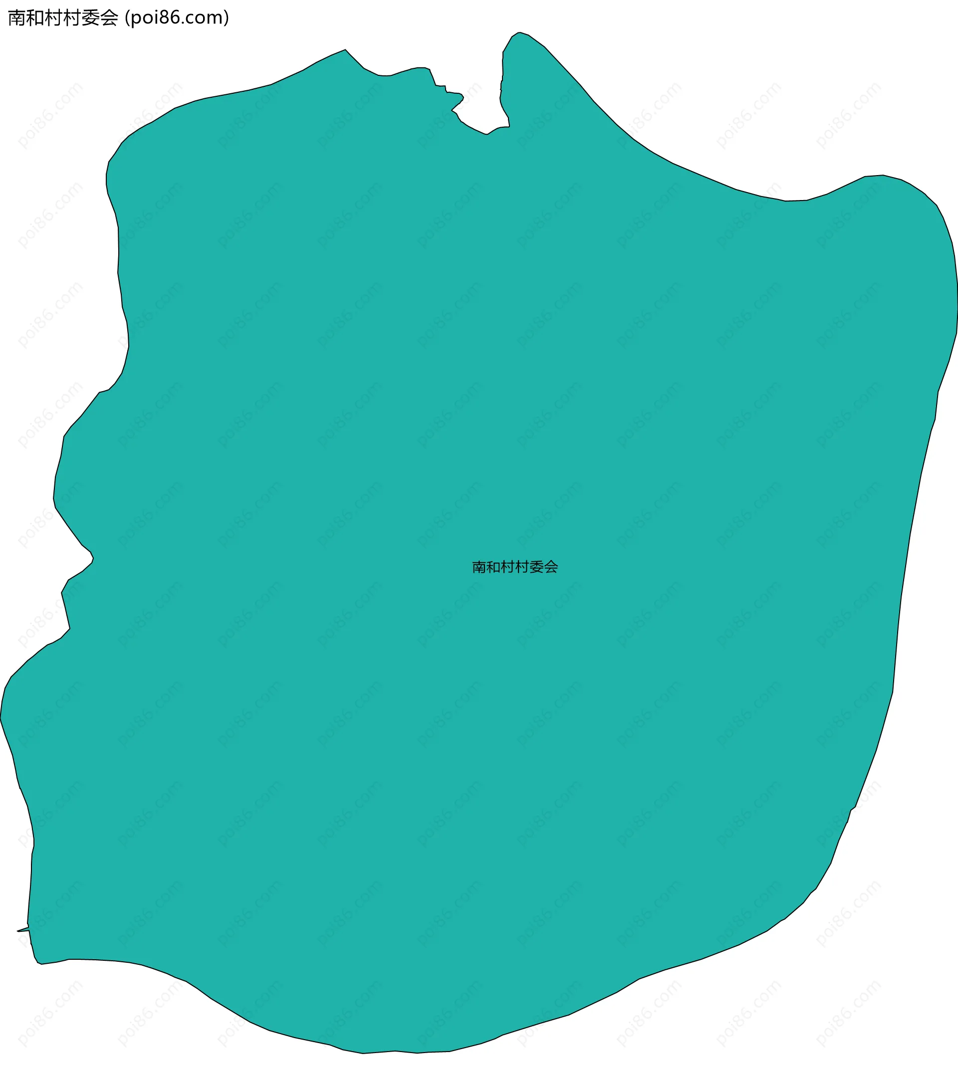 南和村村委会边界地图