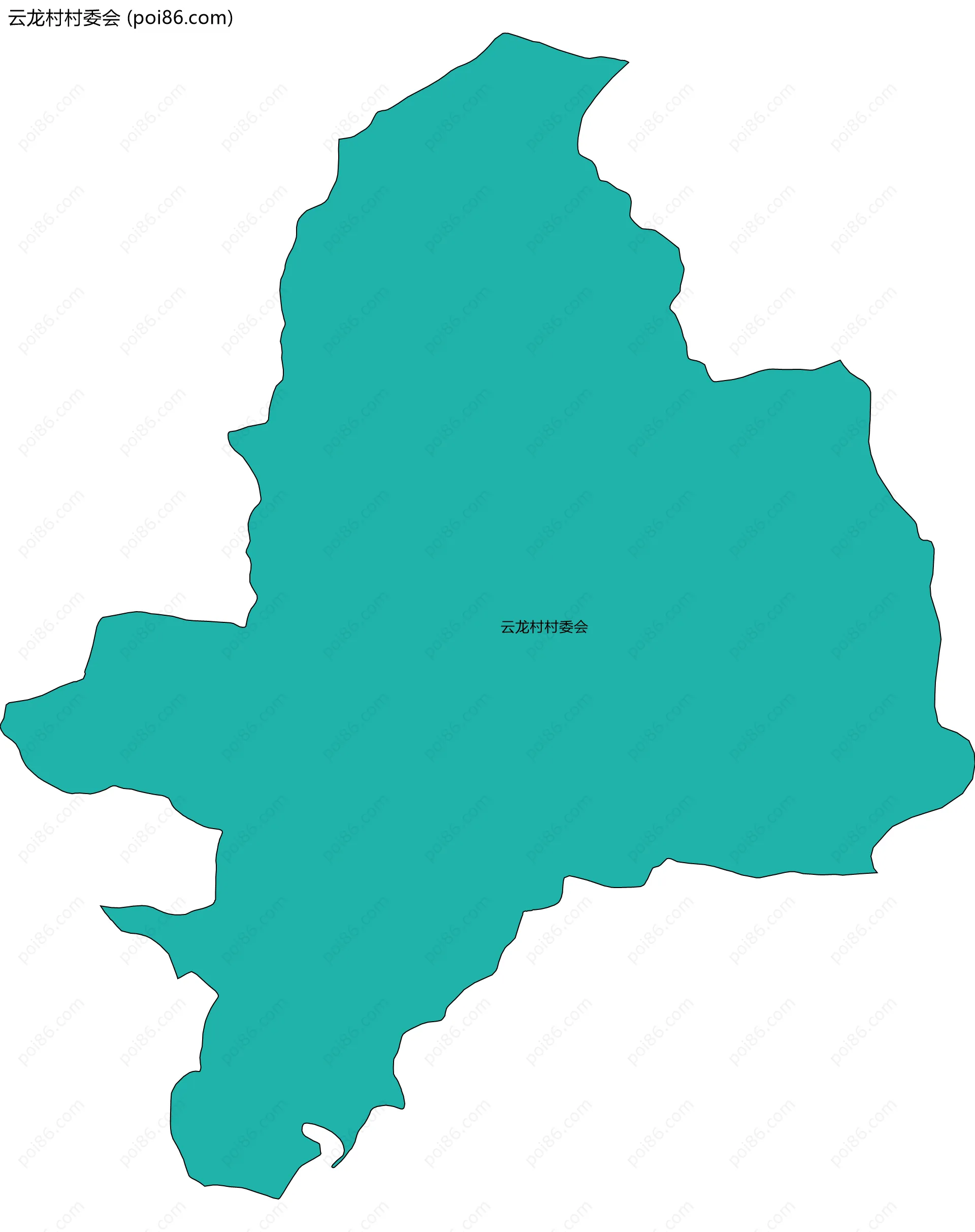 云龙村村委会边界地图