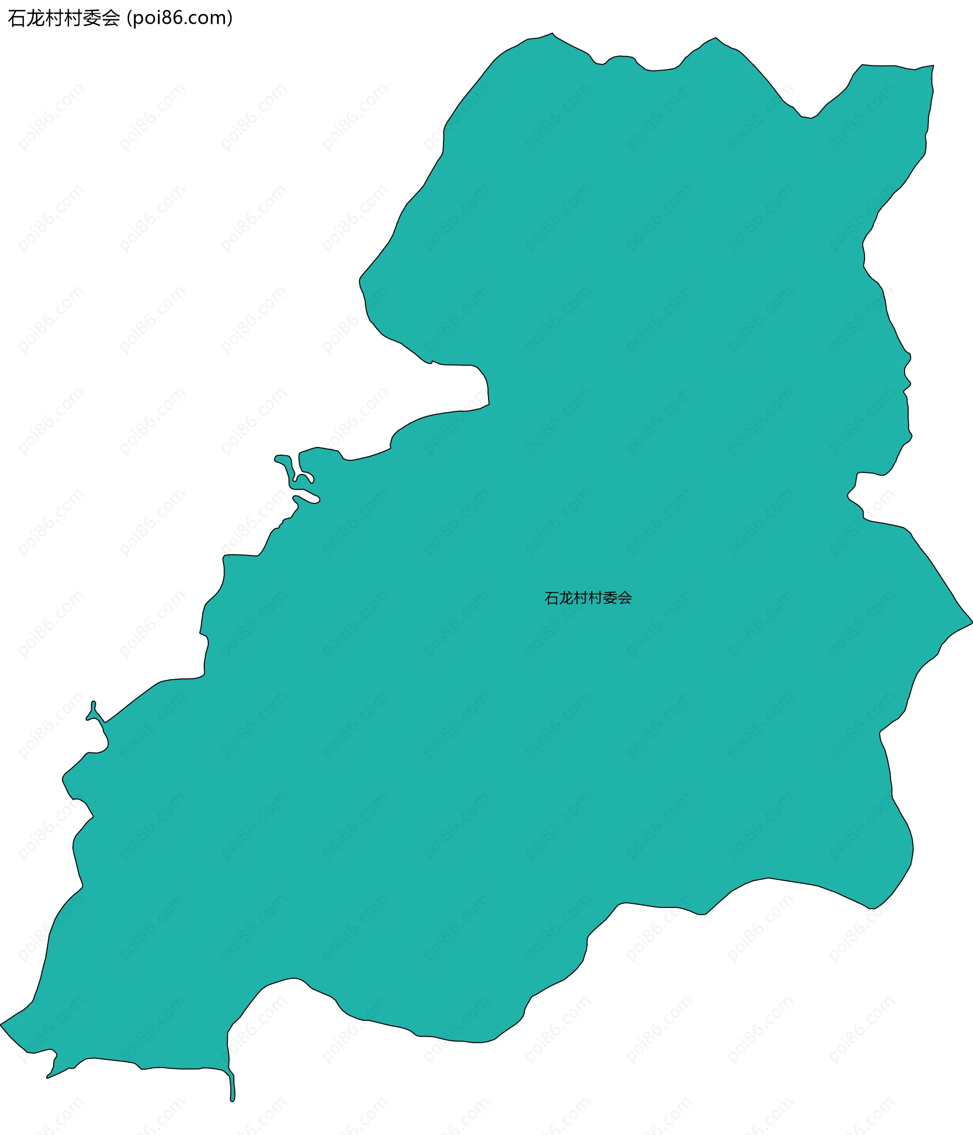 石龙村村委会边界地图