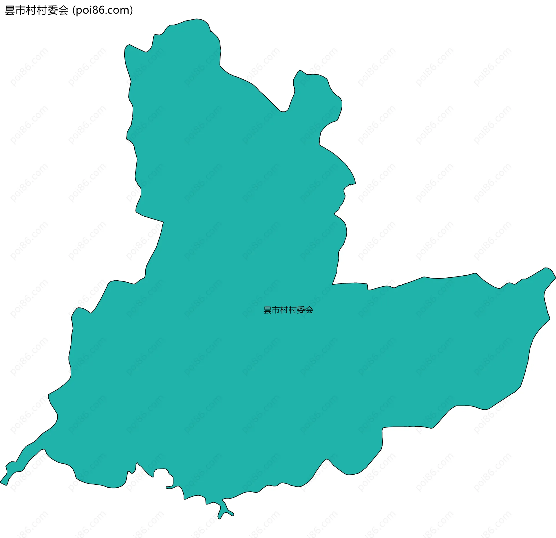 昙市村村委会边界地图