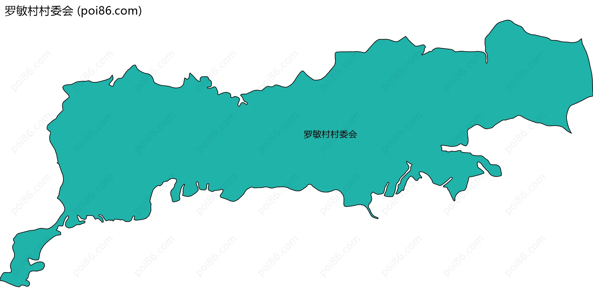 罗敏村村委会边界地图