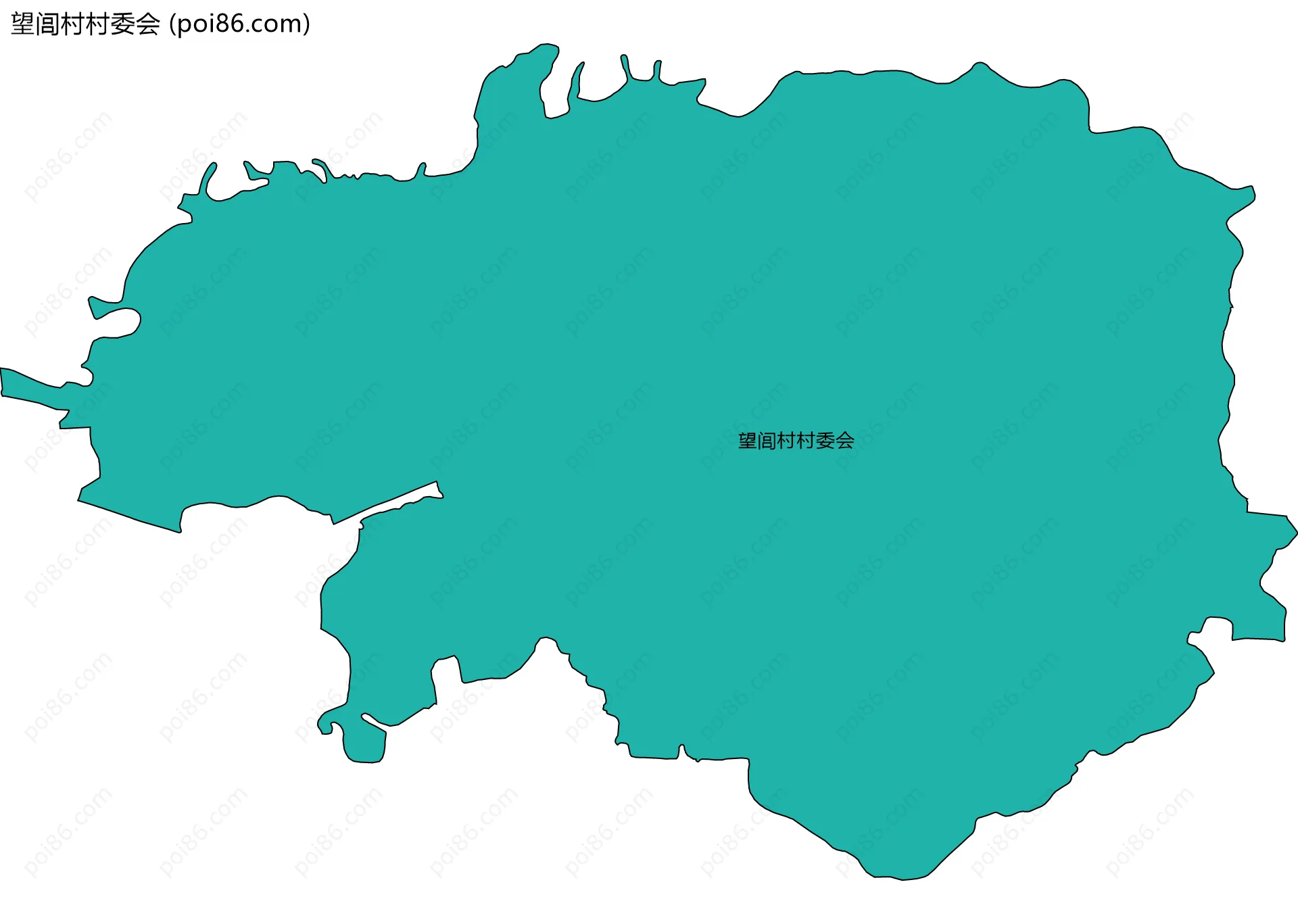望闾村村委会边界地图