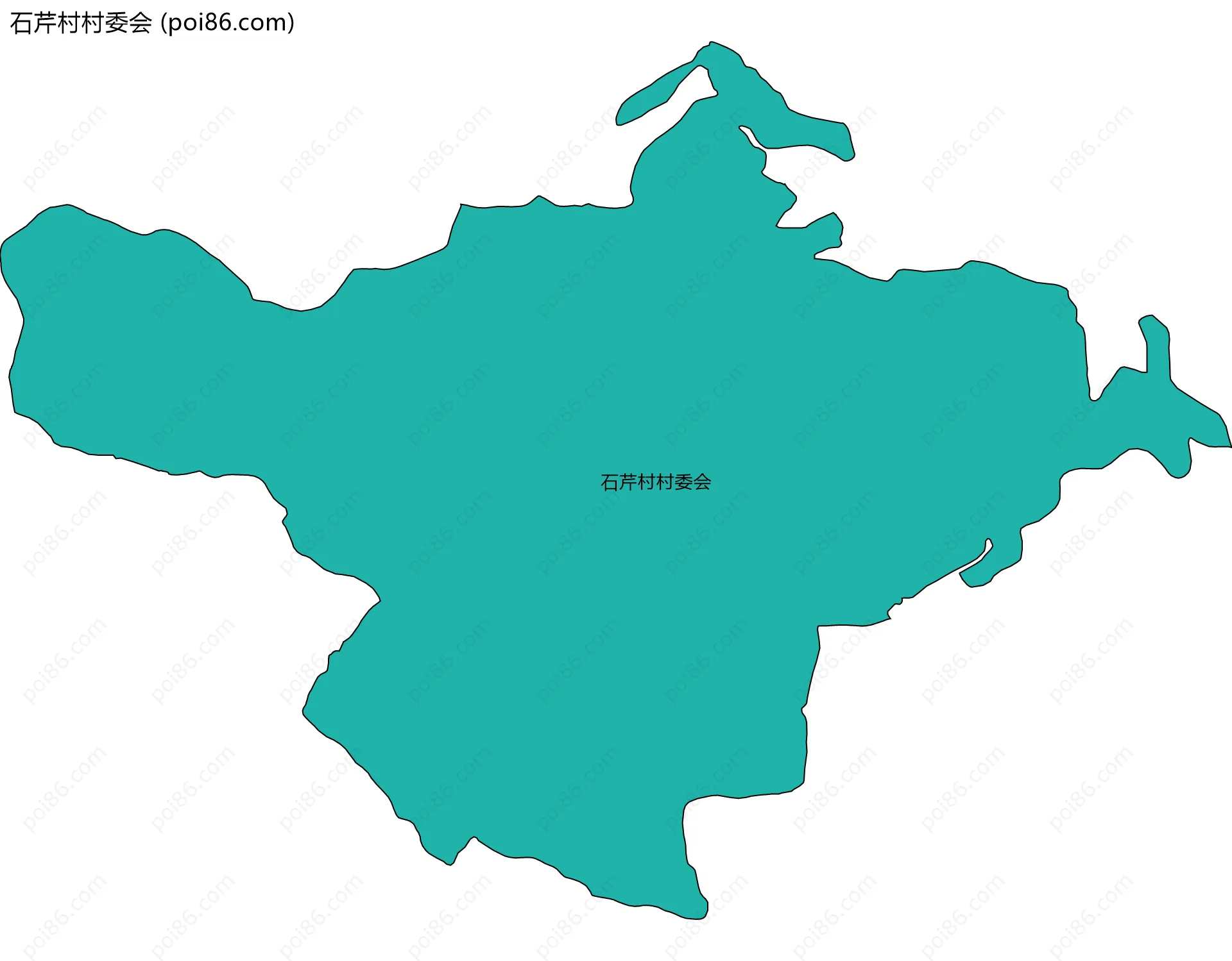 石芹村村委会边界地图