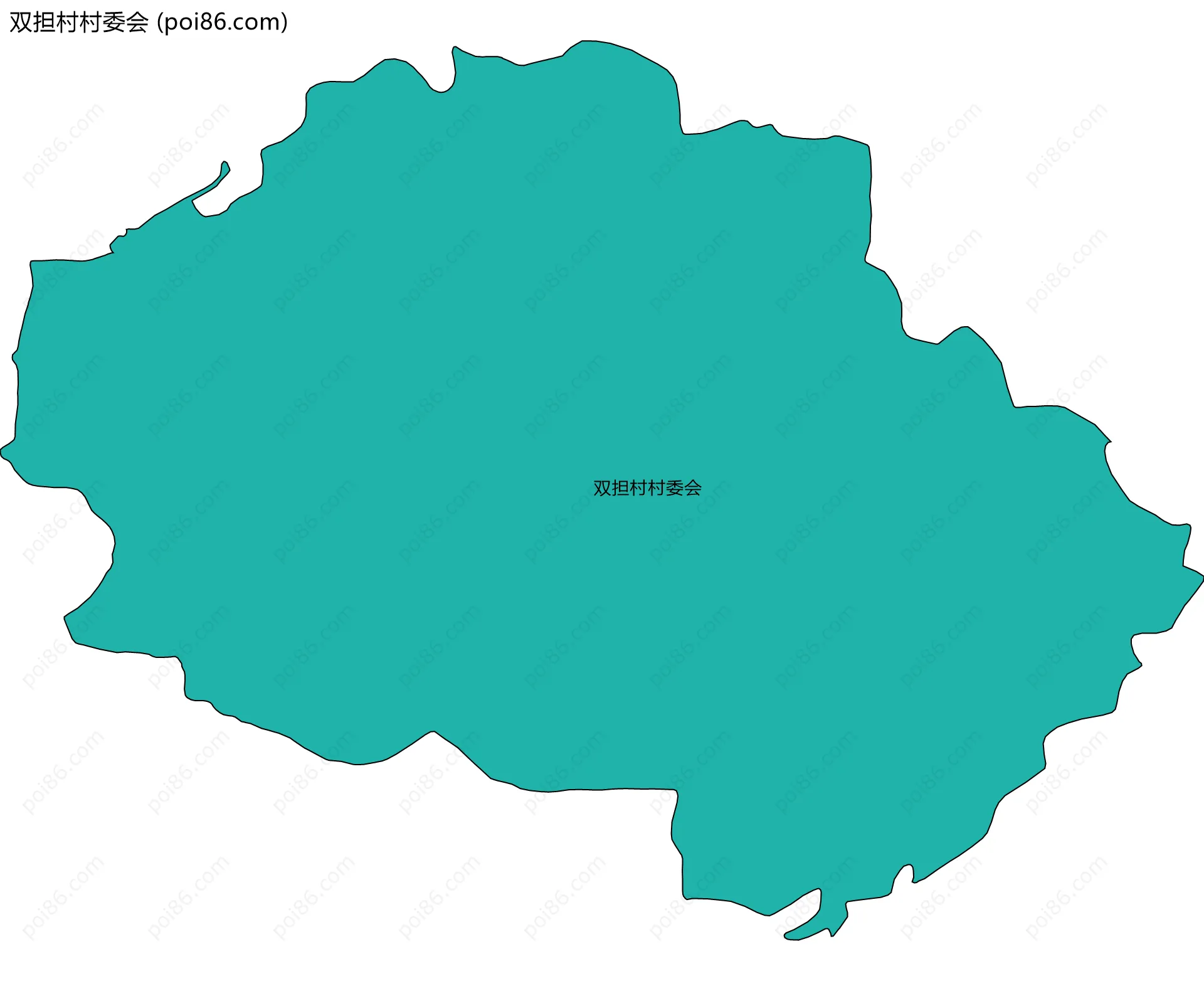 双担村村委会边界地图