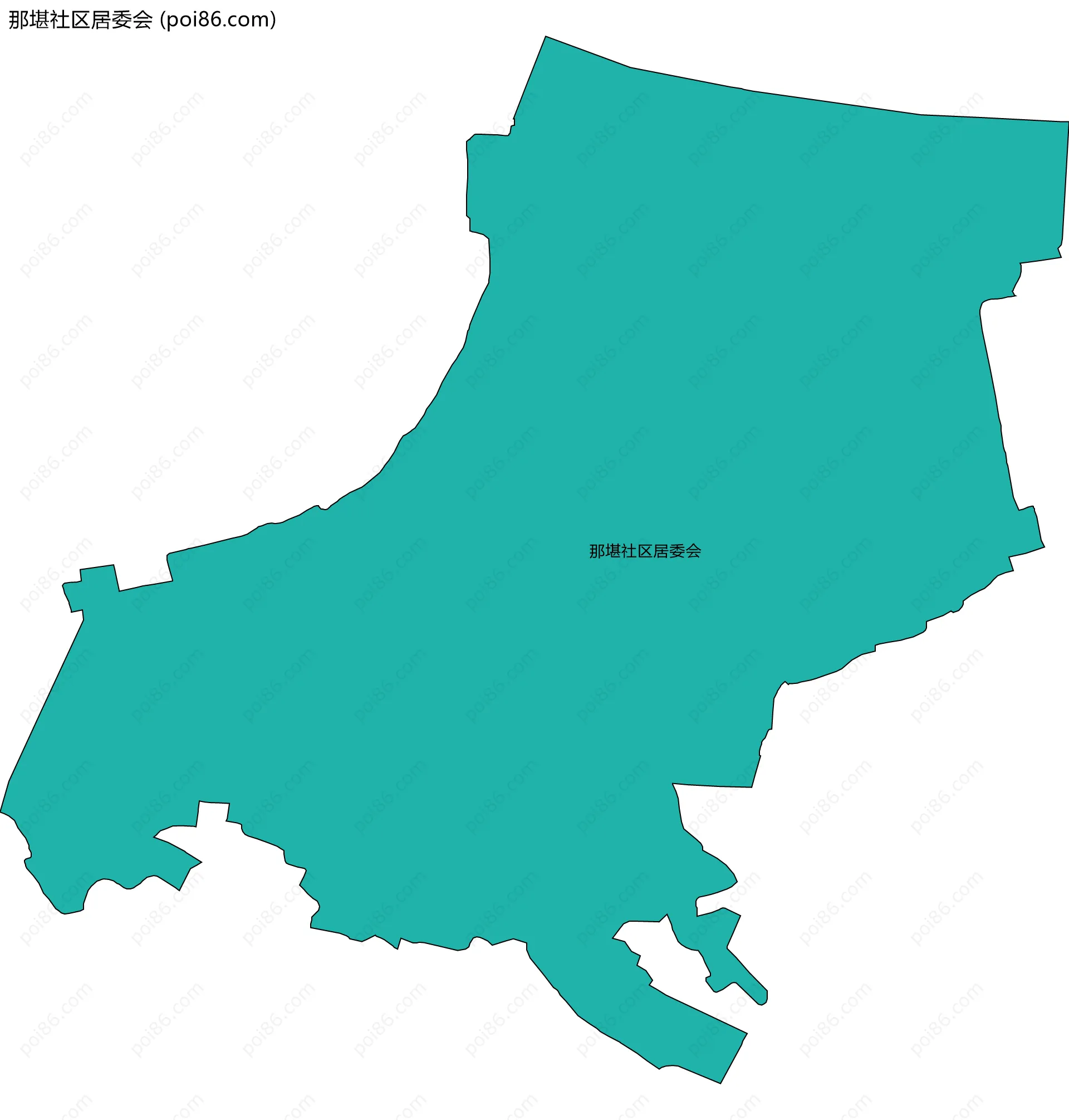 那堪社区居委会边界地图