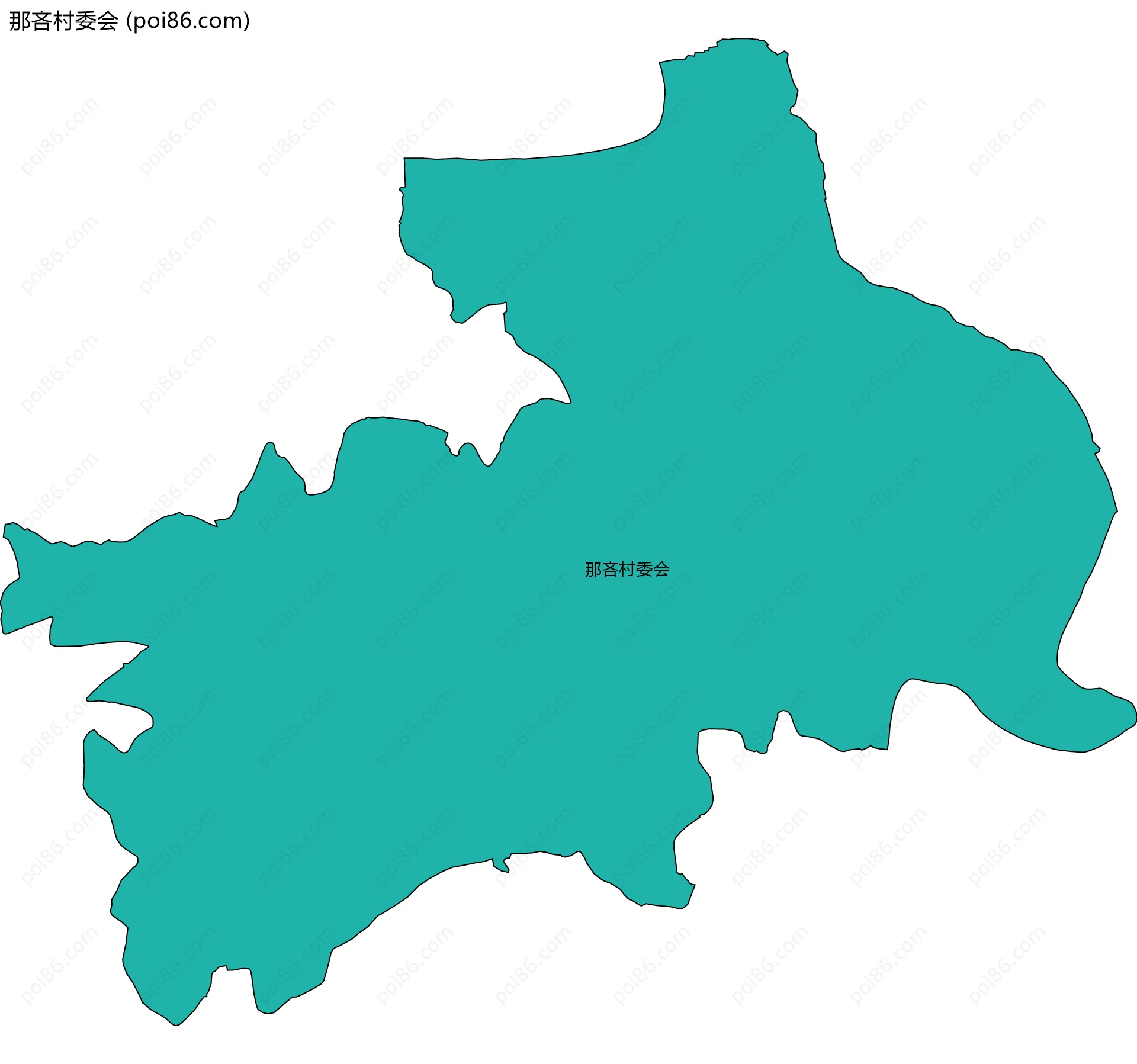 那吝村委会边界地图