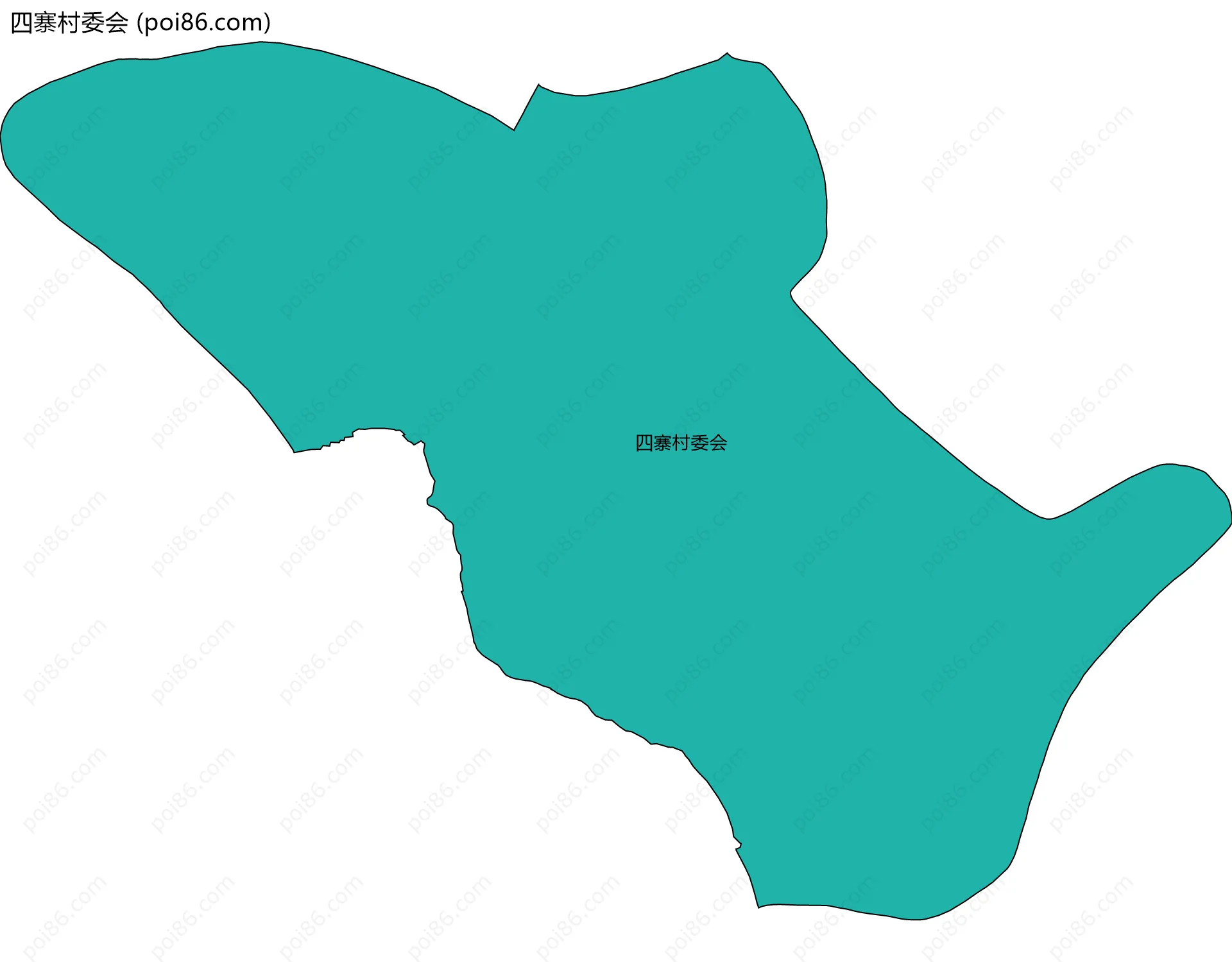 四寨村委会边界地图