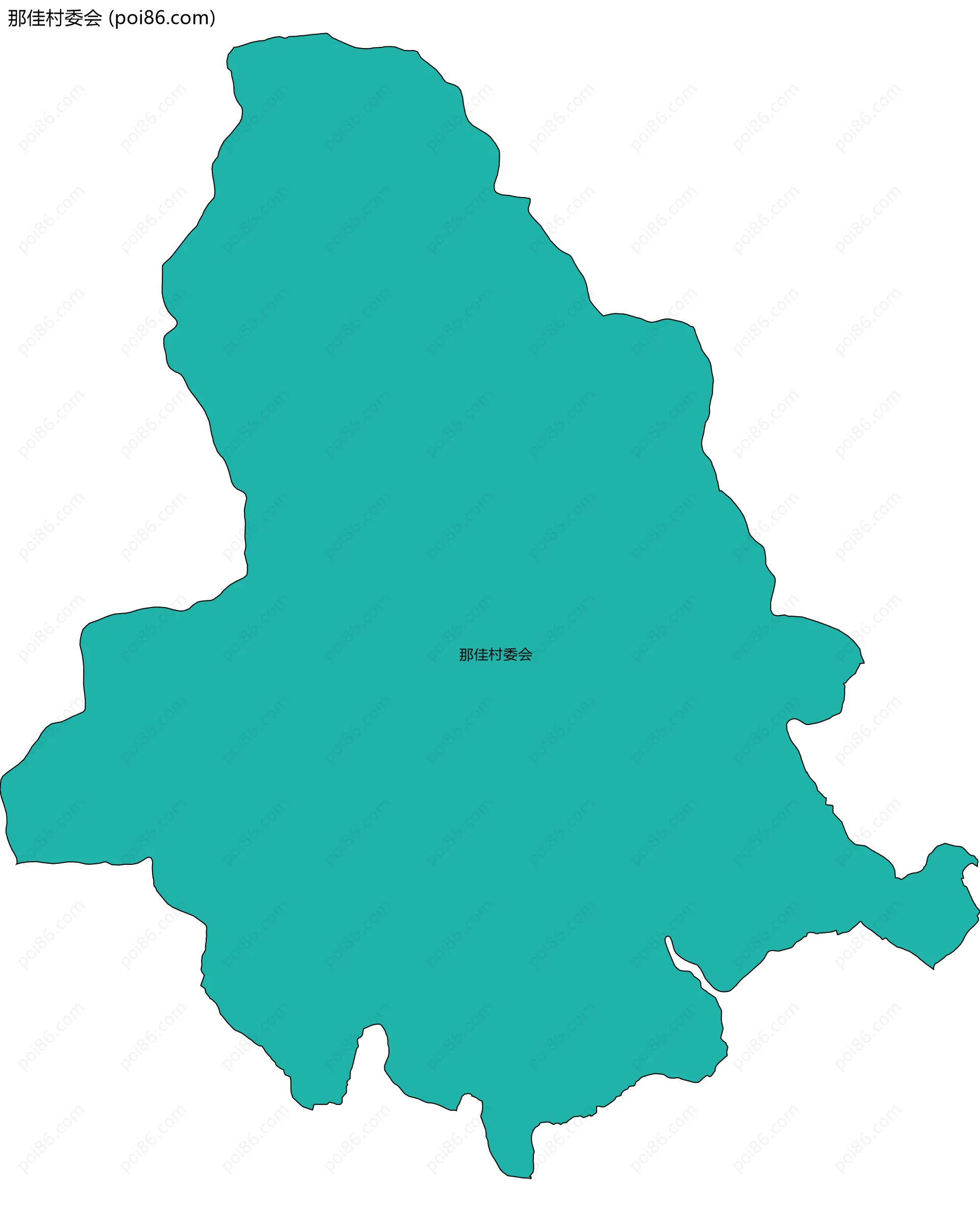 那佳村委会边界地图