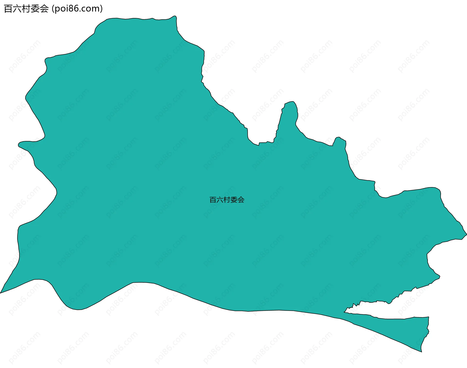 百六村委会边界地图