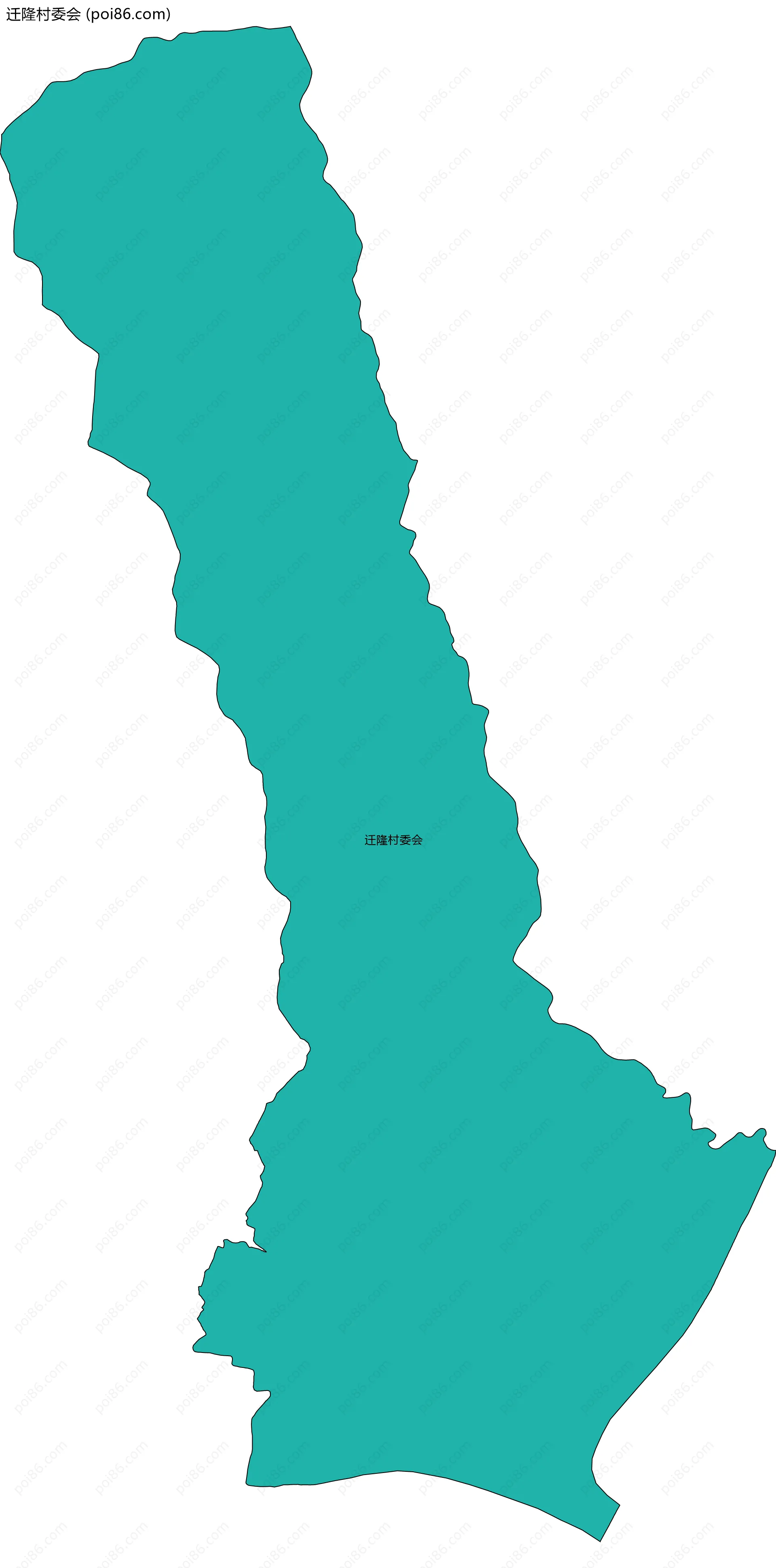 迁隆村委会边界地图