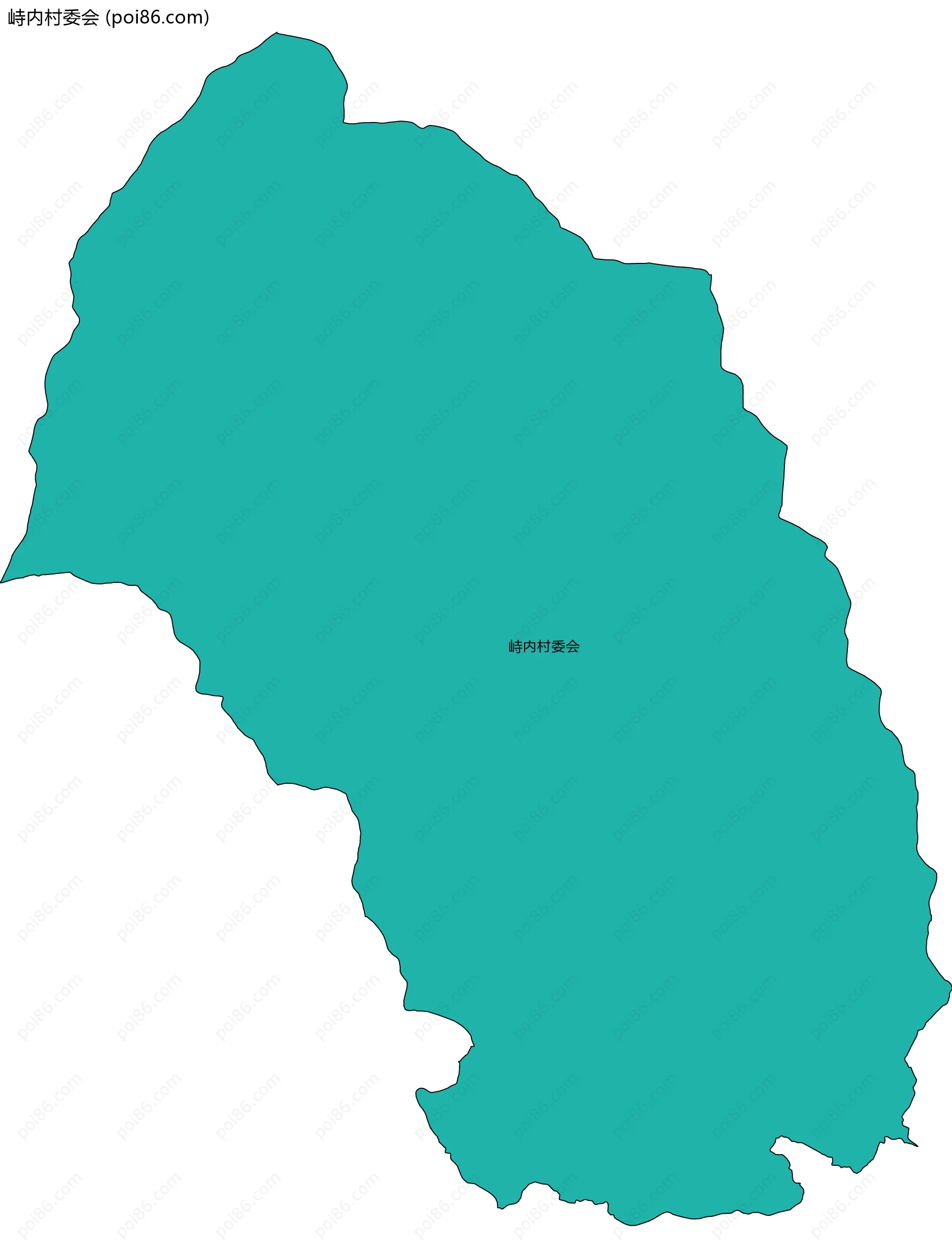 峙内村委会边界地图