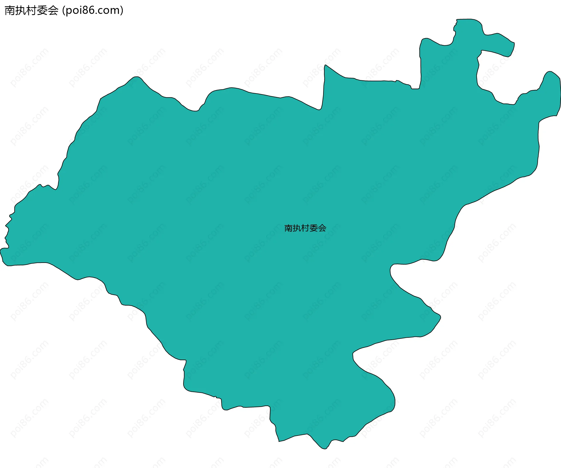 南执村委会边界地图
