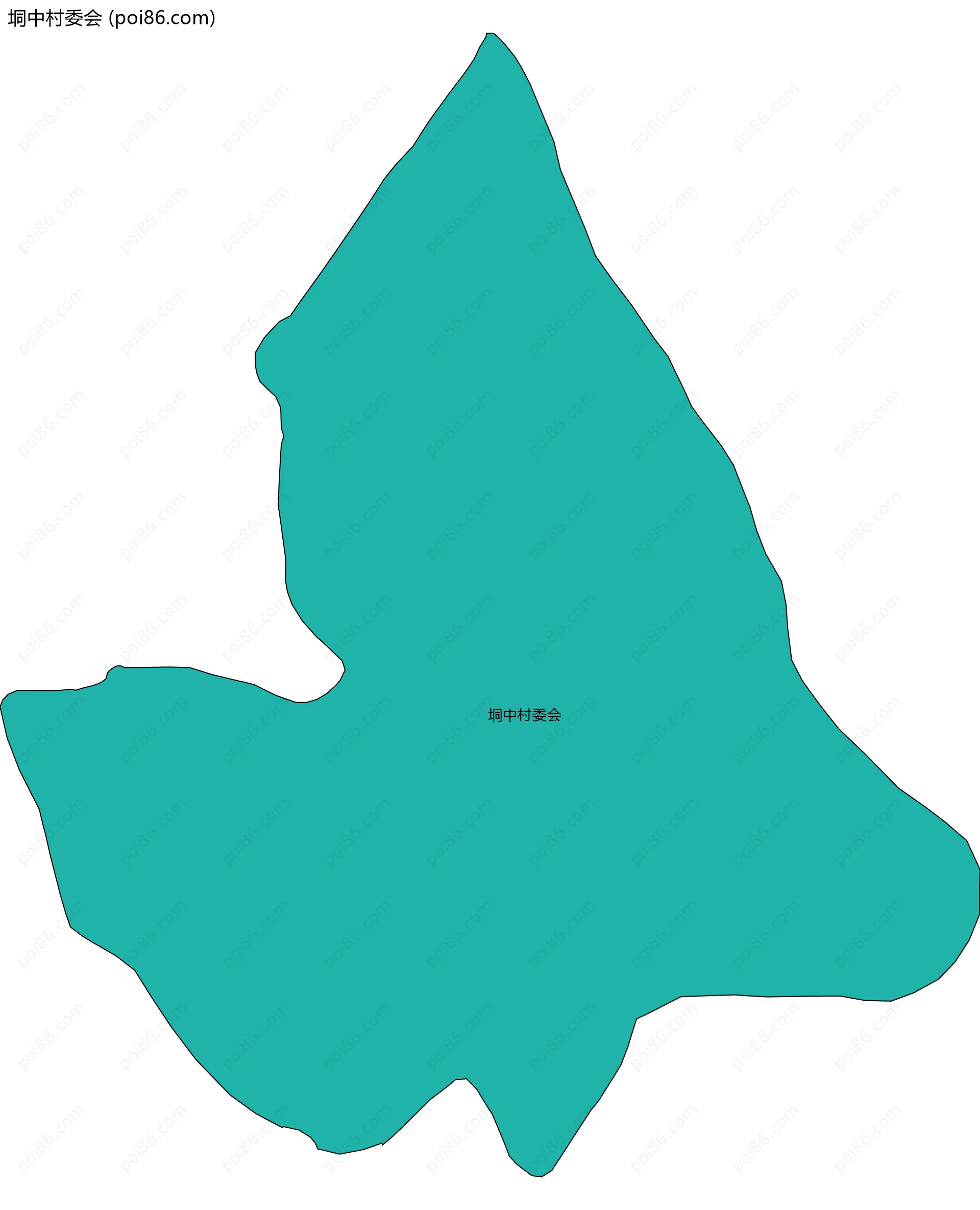 垌中村委会边界地图