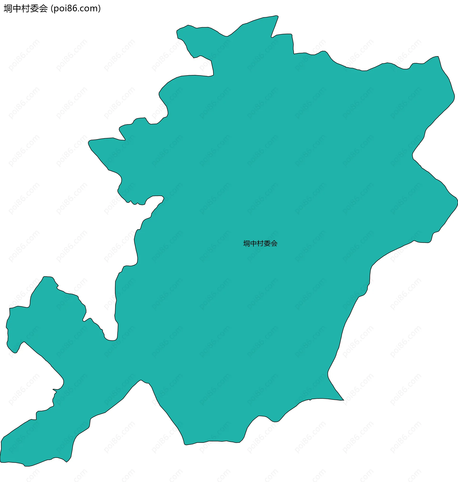 垌中村委会边界地图