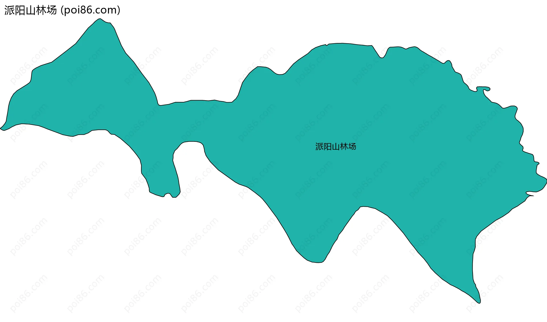 派阳山林场边界地图