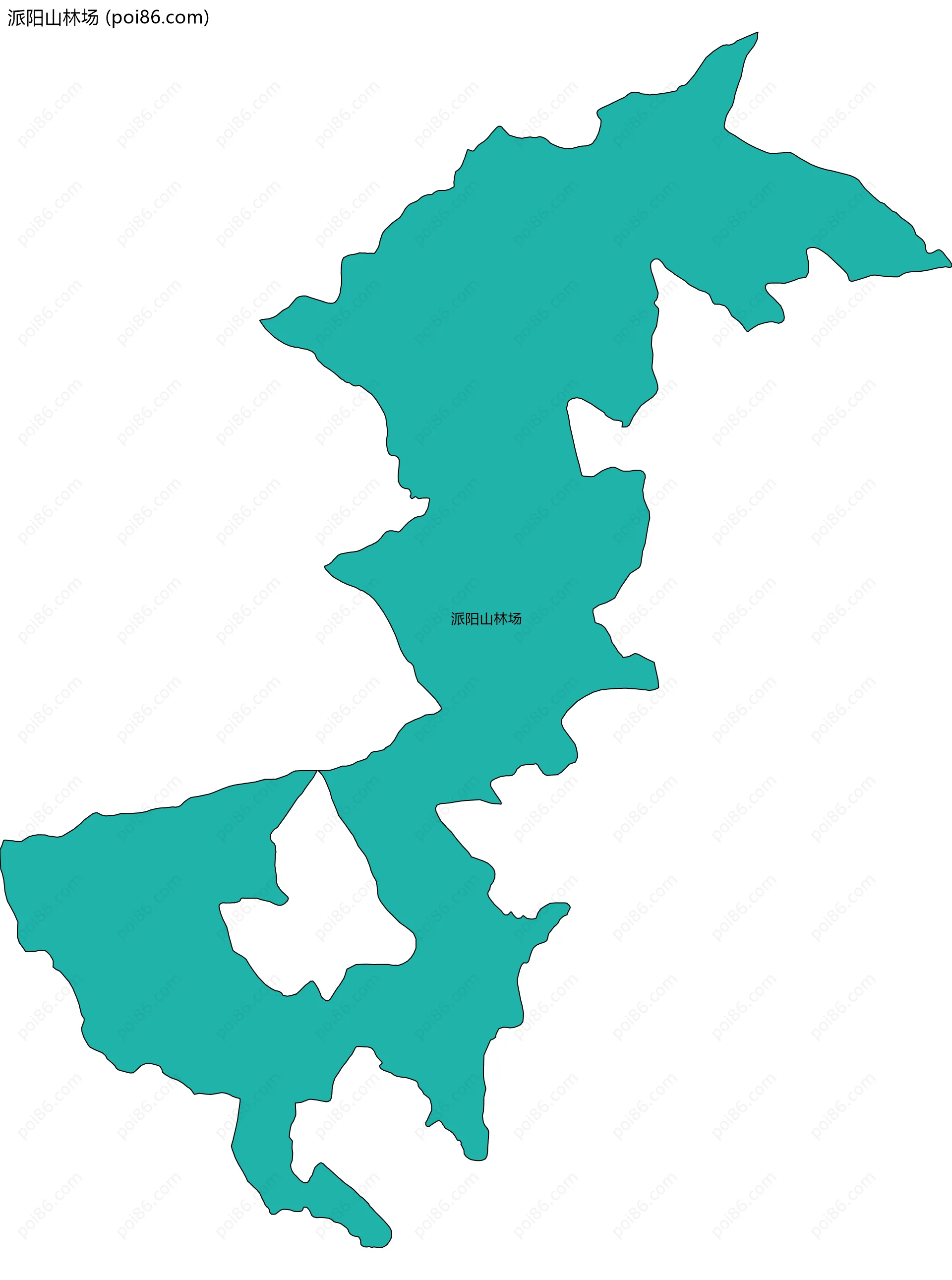 派阳山林场边界地图