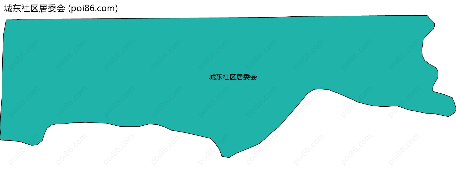 城东社区居委会边界地图