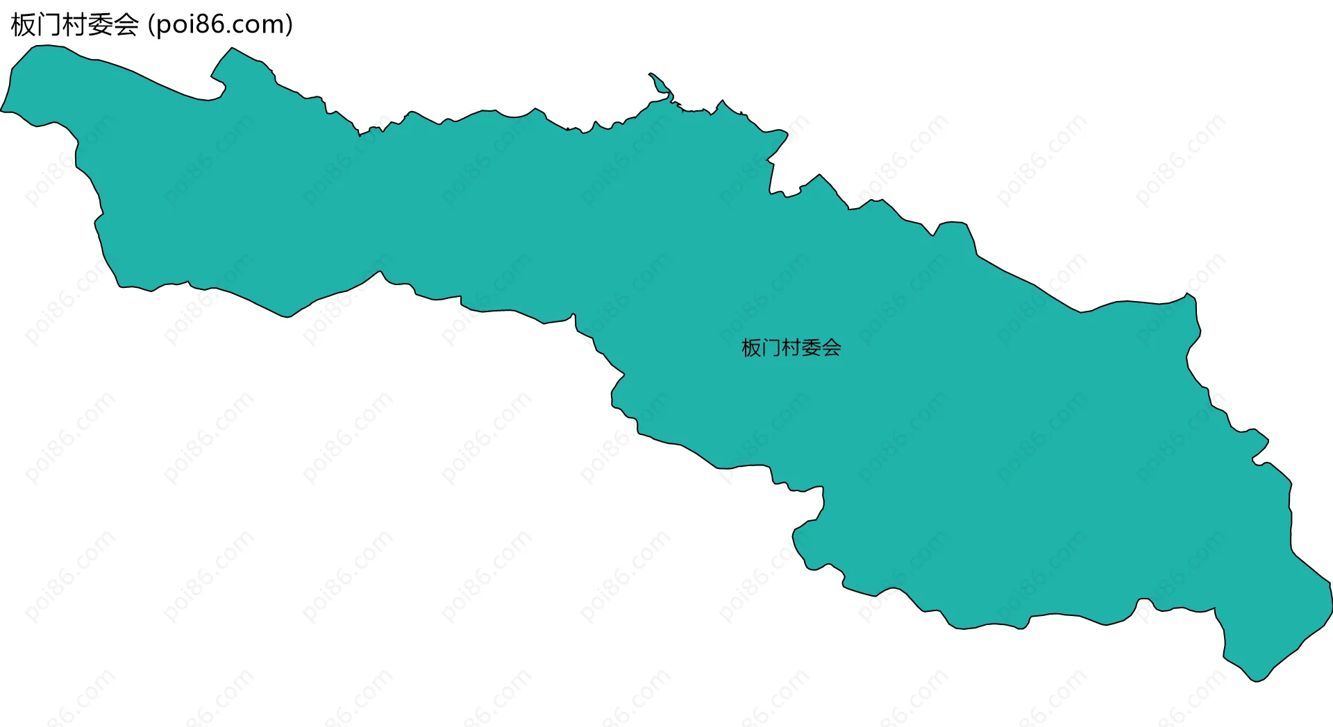 板门村委会边界地图