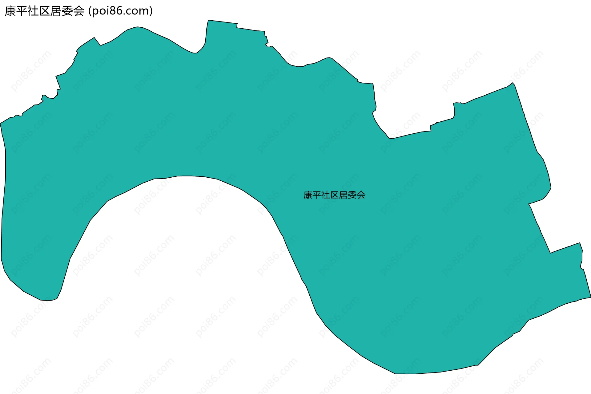 康平社区居委会边界地图