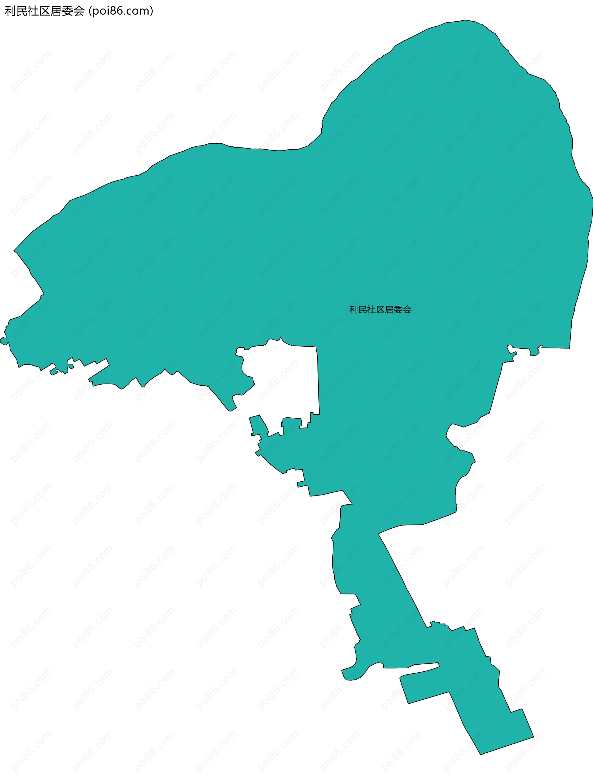 利民社区居委会边界地图