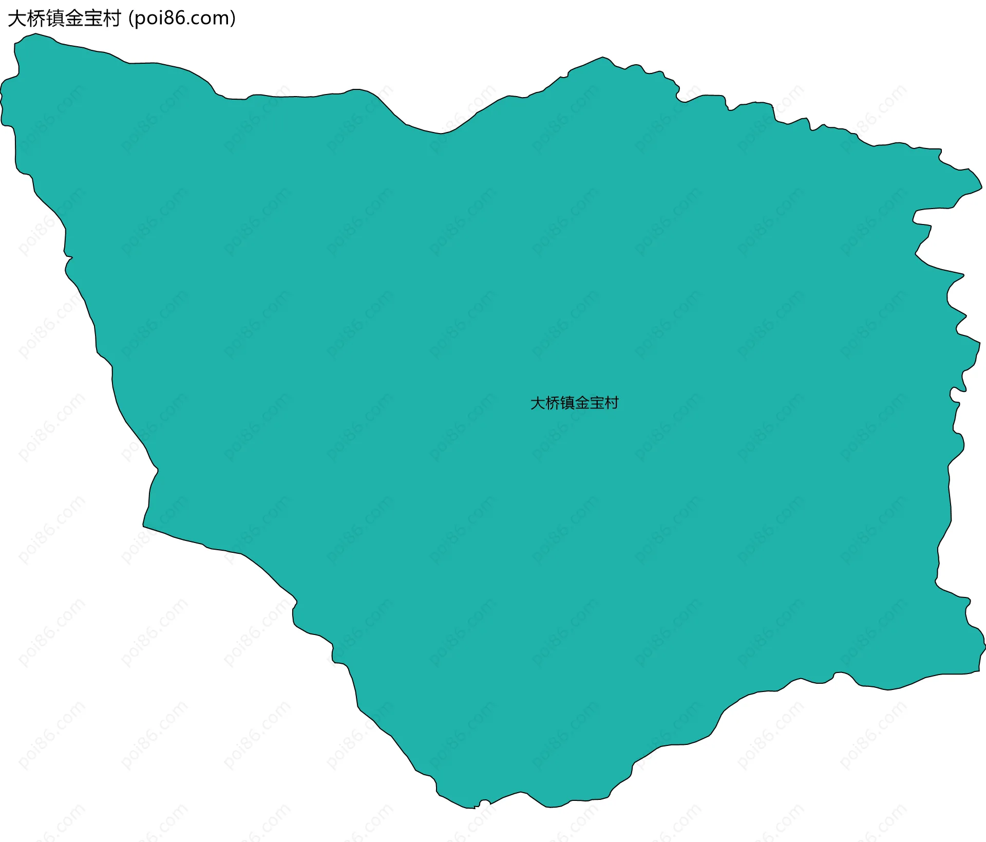 大桥镇金宝村边界地图