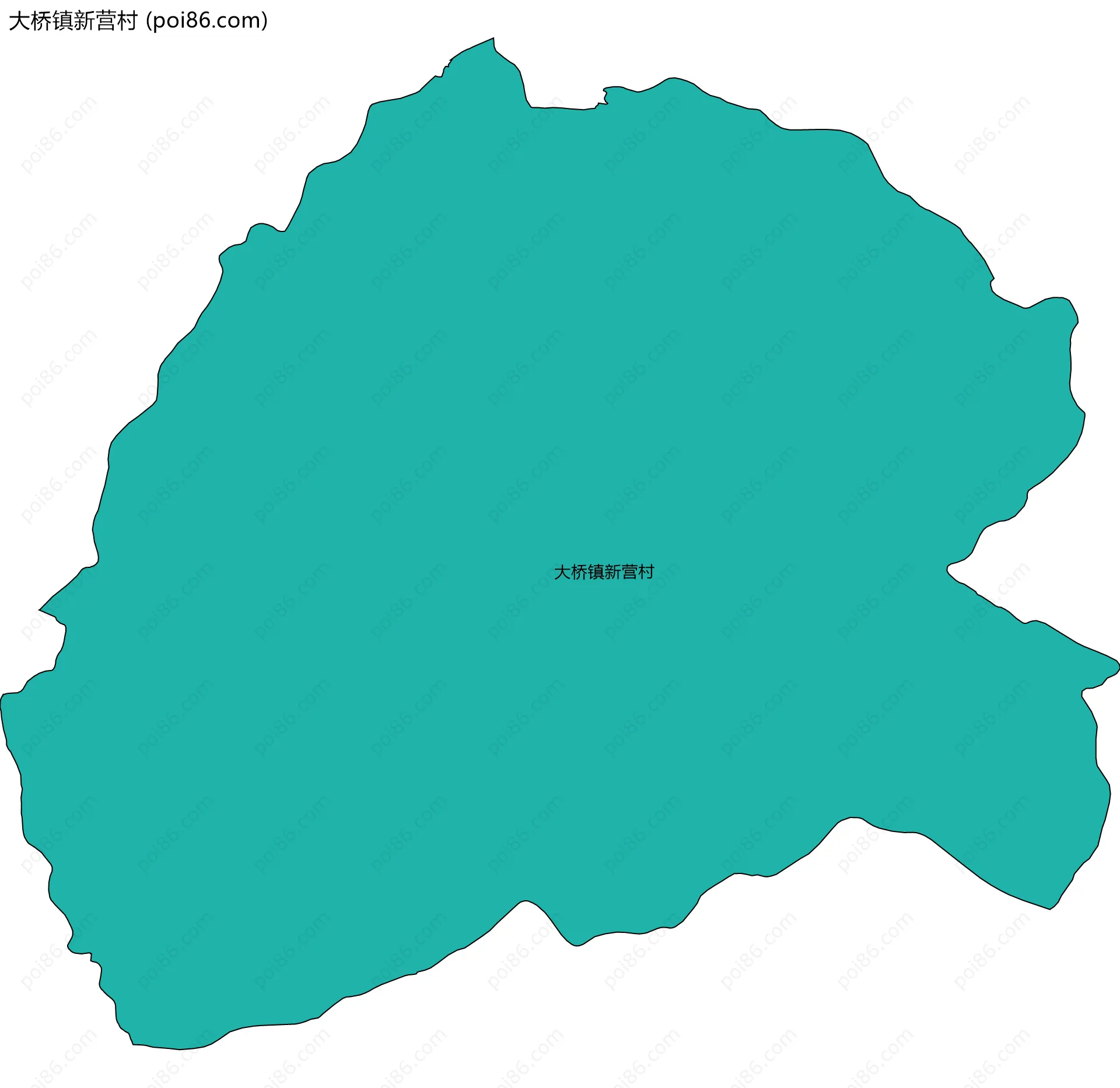 大桥镇新营村边界地图