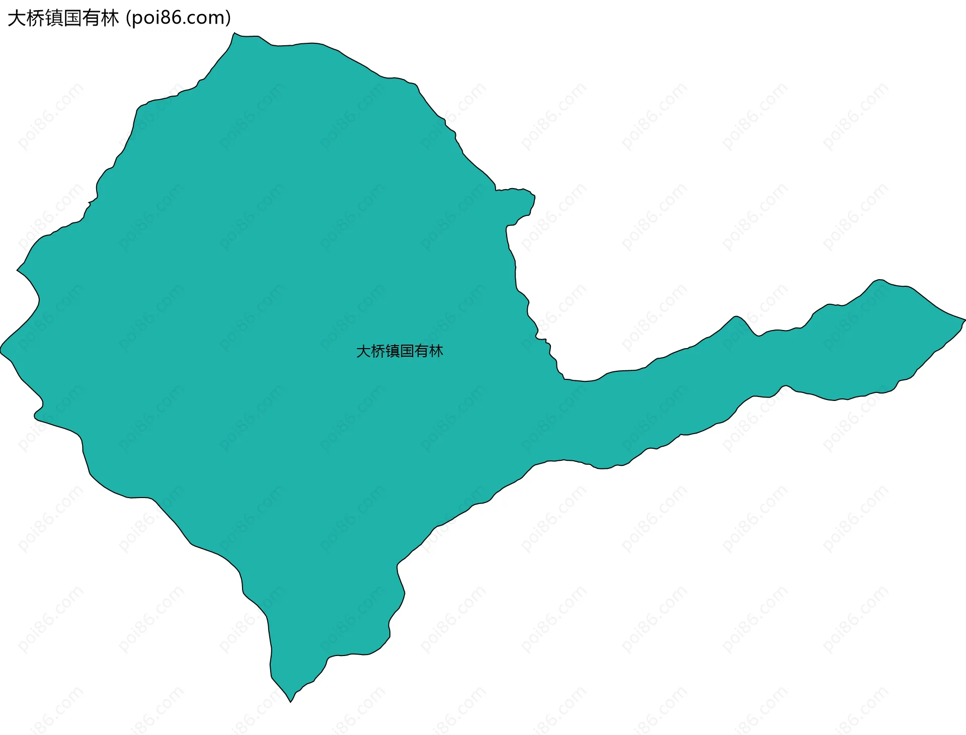 大桥镇国有林边界地图